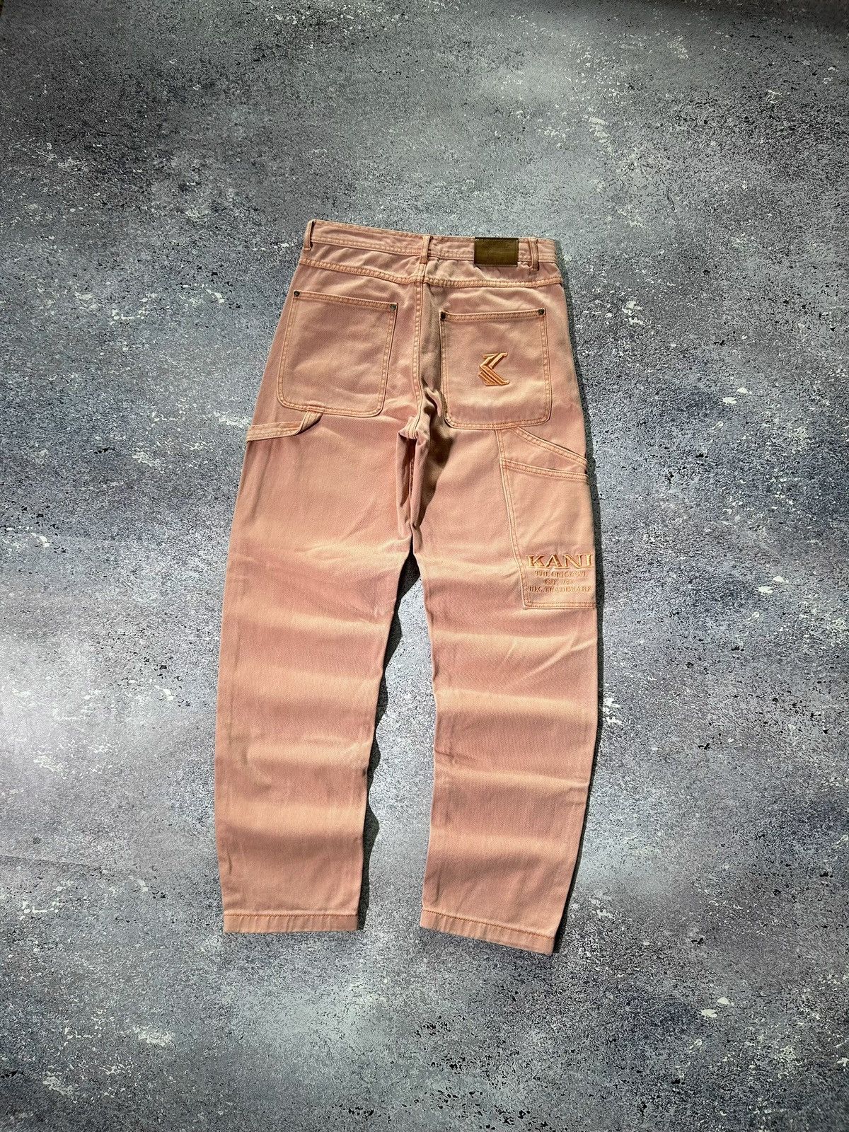 Image of Y2K Karl Kani Rap Jeans Denim Workwear Style Fubu Southpole in Pink, Men's (Size 31)