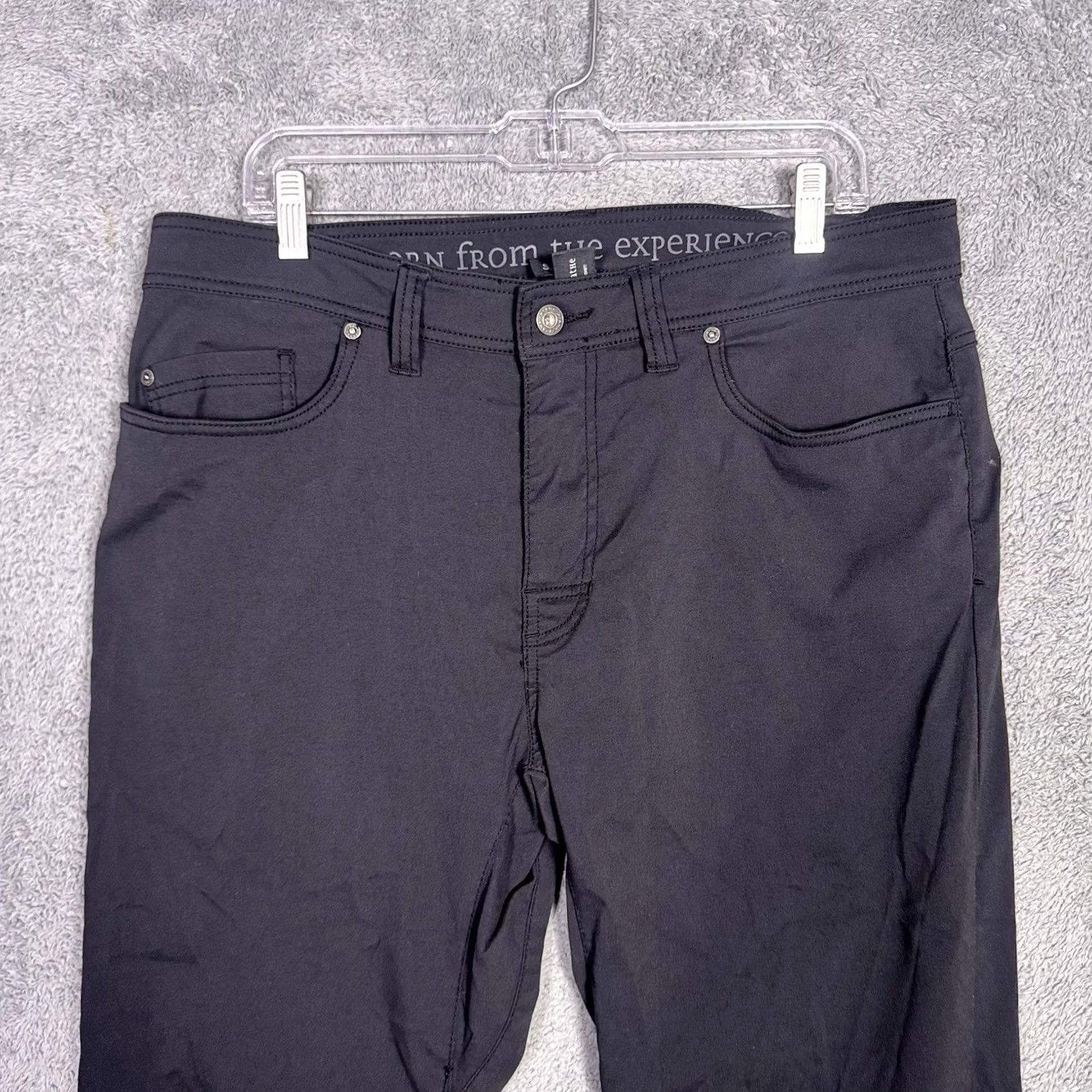 Prana Prana Mens Hiking Chino Pants Stretch 36x32 Black Size US 36 / EU 52 - 3 Thumbnail