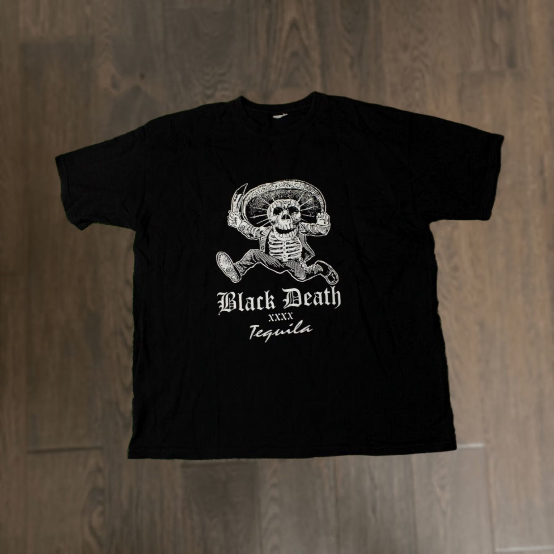 Vintage AC/DC Black Death Men Shirt XL Cotton T-Shirt Hard Rock Vintage? No Size US XL / EU 56 / 4 - 1 Thumbnail