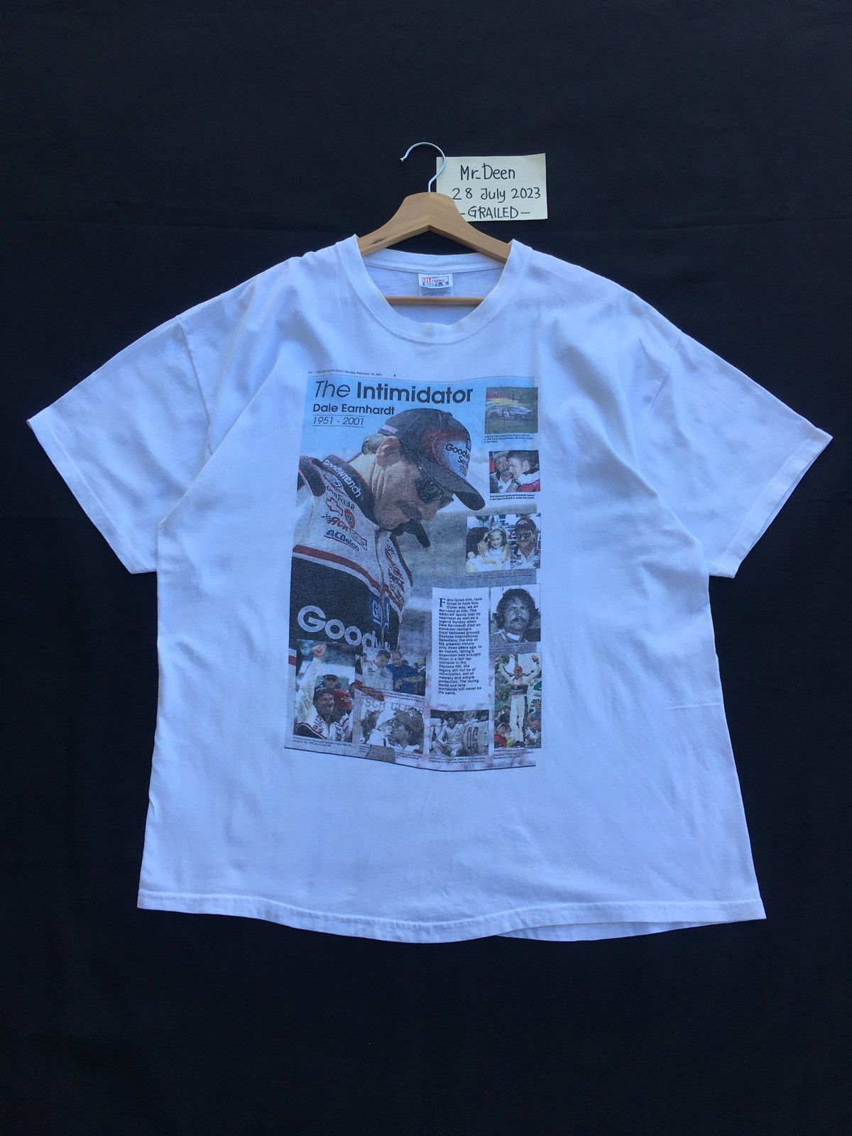 Vintage Vintage Dale Earnhardt The Intimidator Racing Sport Tshirt Size US XL / EU 56 / 4 - 2 Thumbnail