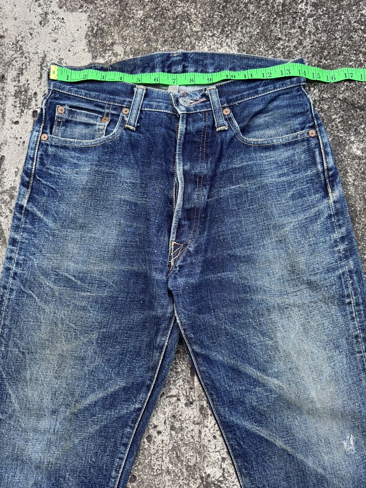 Denime Denime Made In Japan Redline Selvedge Clawmark Denim Jeans Size US 27 - 11 Thumbnail