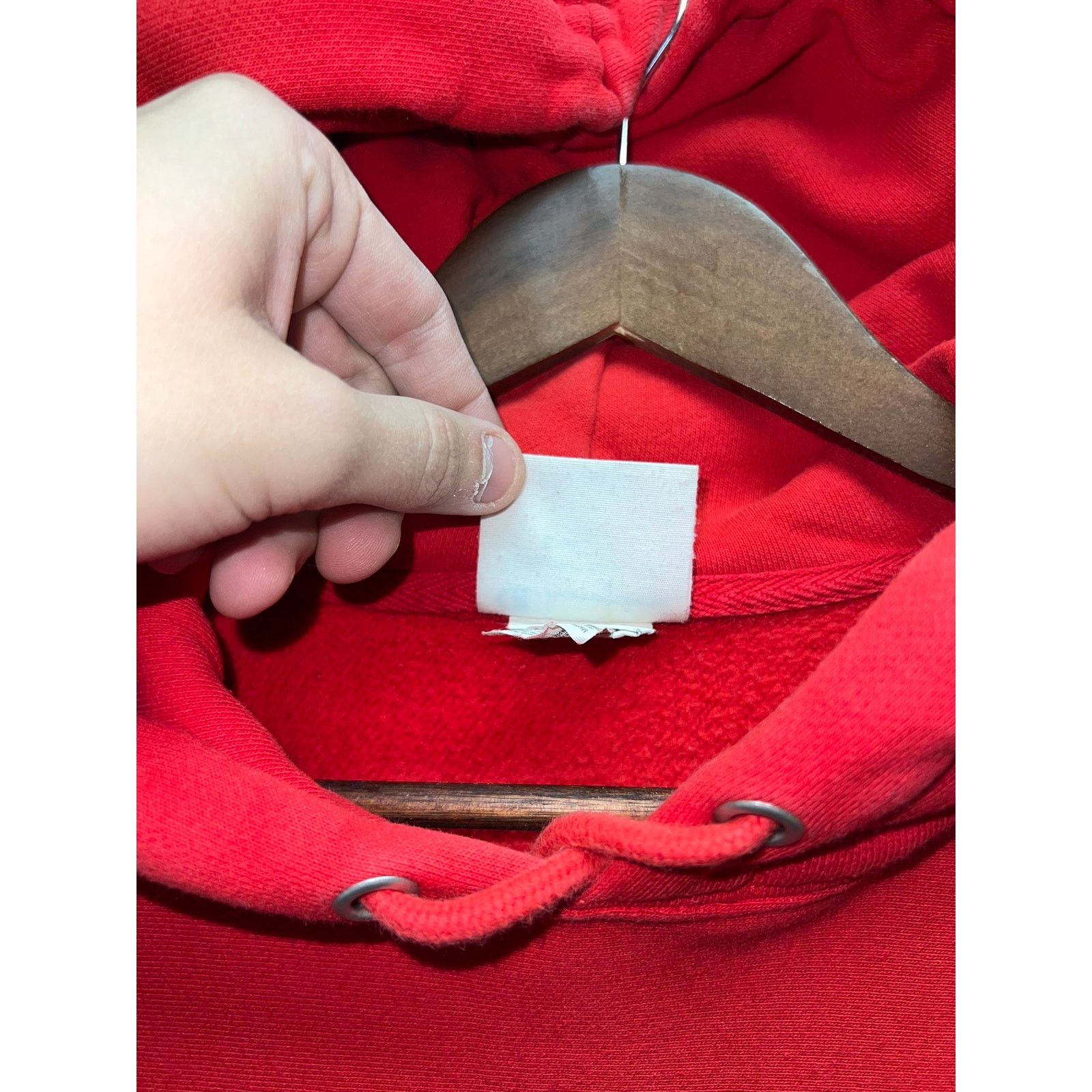 Vintage Champion Reverse Weave red Hoodie Y2K 2000s Size Small Size US S / EU 44-46 / 1 - 6 Thumbnail