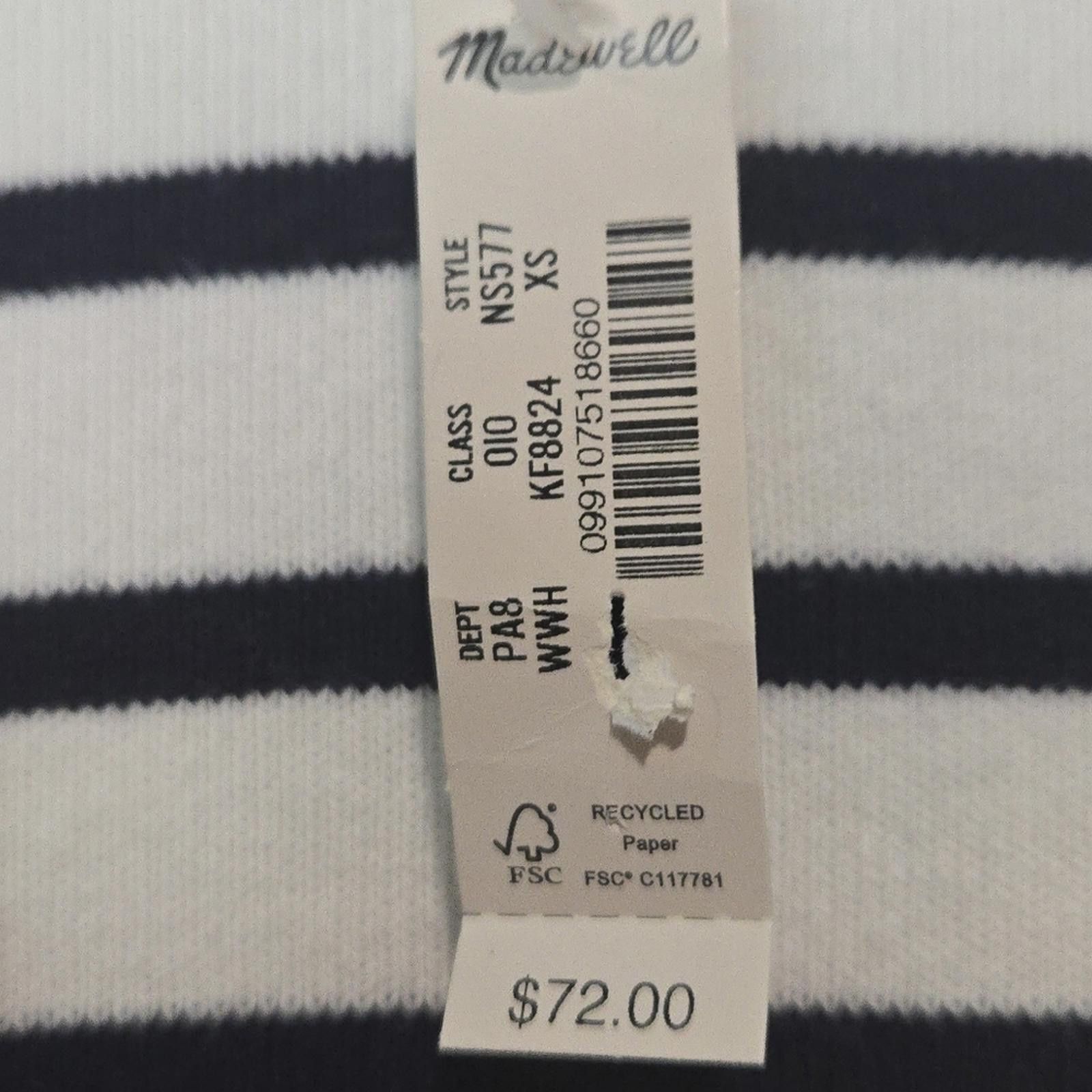 Madewell Madewell Ribbed Zip-Front Tee Size XS / US 0-2 / IT 36-38 - 3 Thumbnail