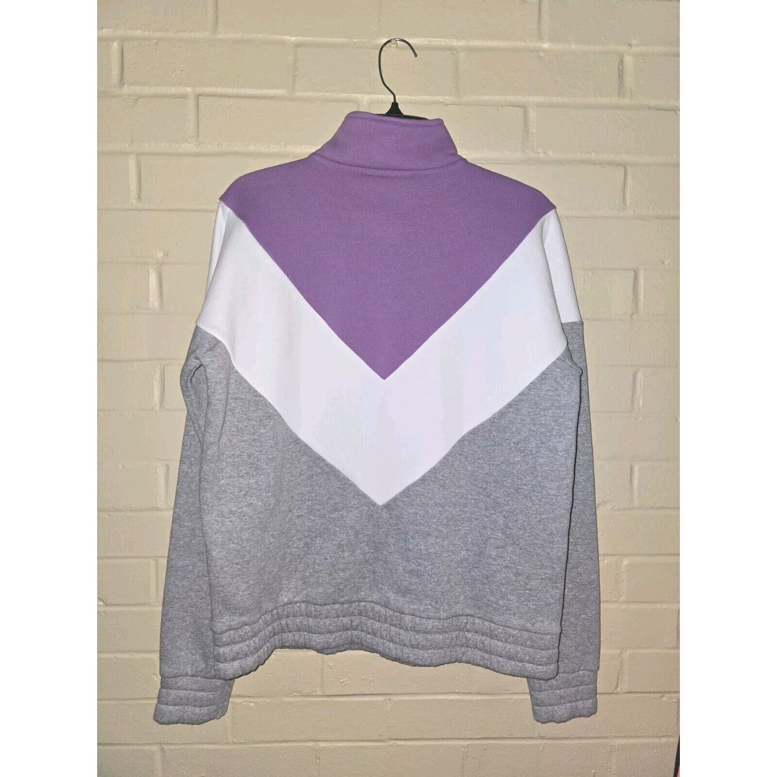 Fila FILA Women's 1/4 Zip Pullover Sweatshirt Chevron Fleece Sz M Size M / US 6-8 / IT 42-44 - 4 Thumbnail