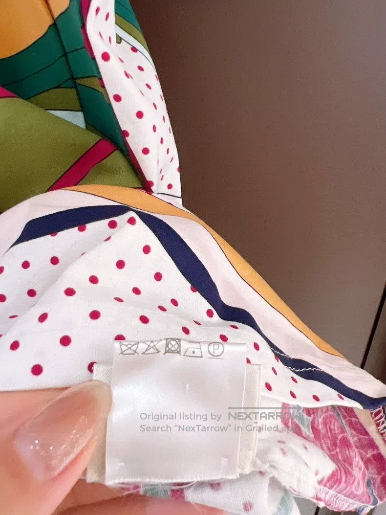 Hermes Hermes Colorful Wheel Print Small Polka Dot Short Sleeve T Size XS / US 0-2 / IT 36-38 - 6 Thumbnail