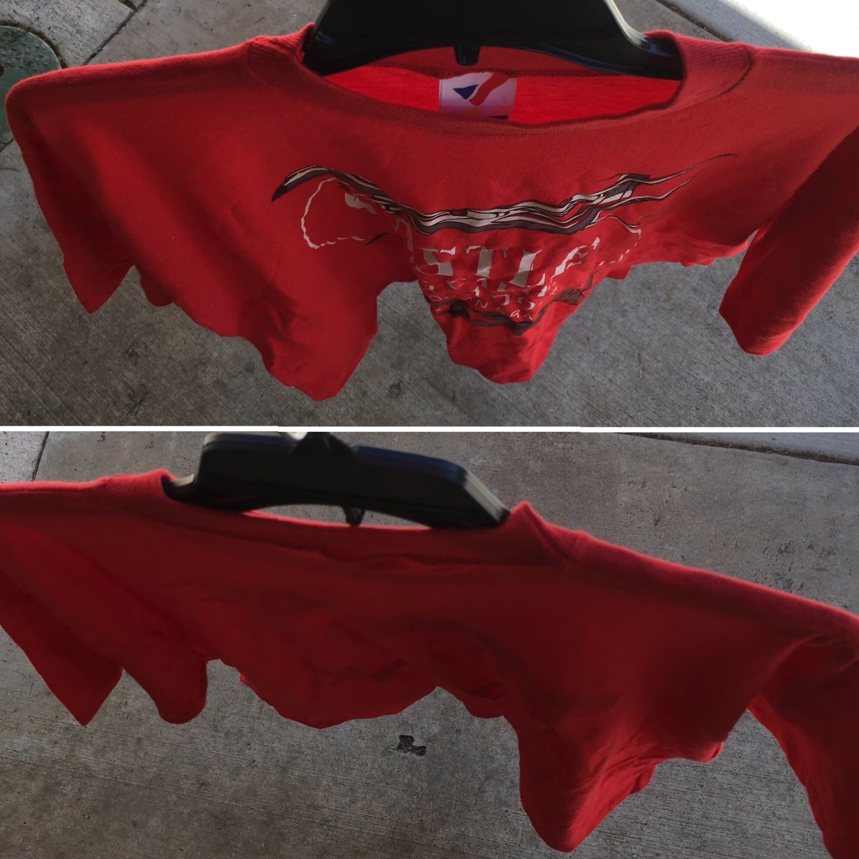 Vintage Vintage Air Force Base Tee L Mens 1990s Red Polycotton Graphic T-Shirt Castle AFB Calif 1941-1995 End Of An Era Size US L / EU 52-54 / 3 - 7 Thumbnail