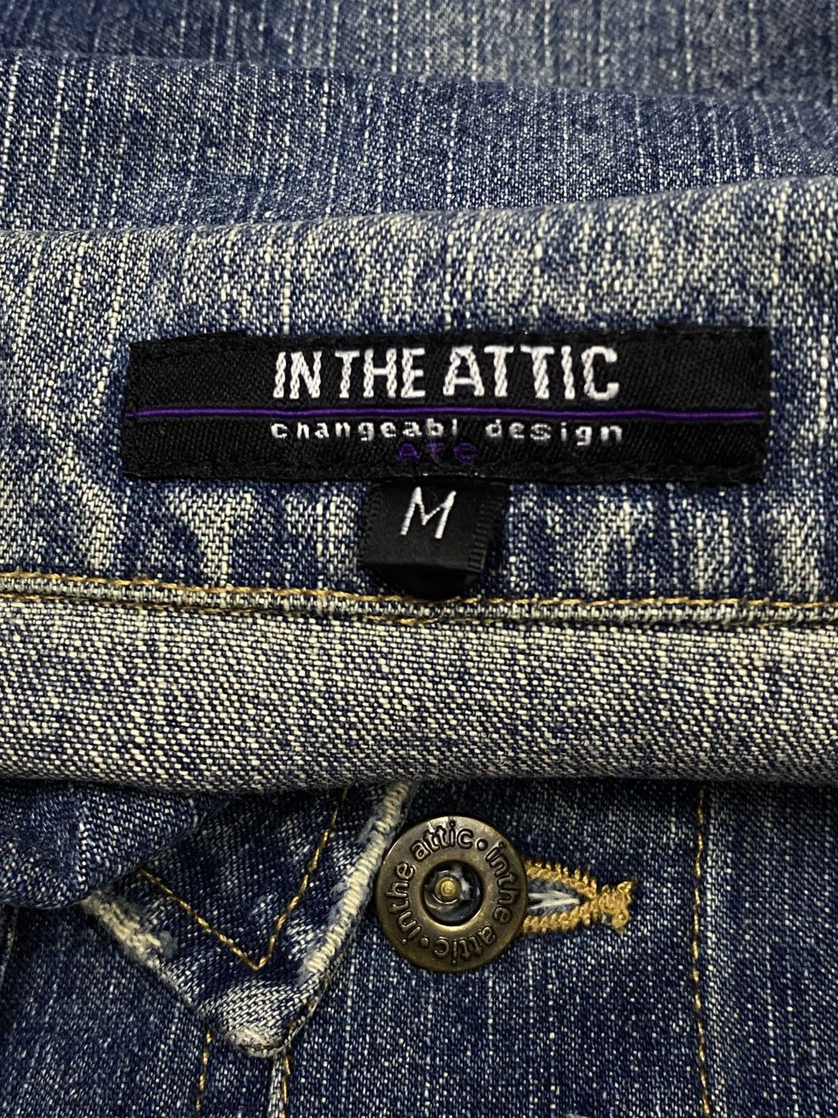 In The Attic In The Attic Cyberpunk Ripped Distressed Denim Jacket Size US M / EU 48-50 / 2 - 14 Thumbnail