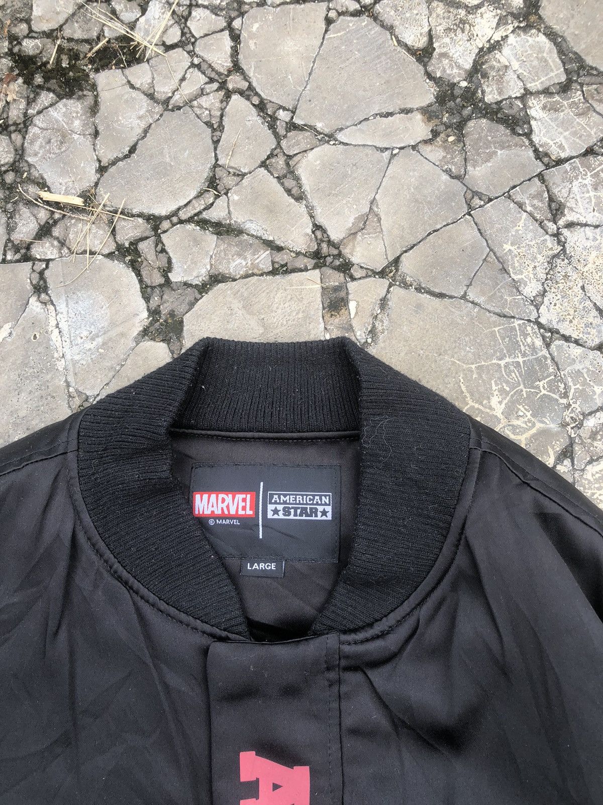 Japanese Brand Vintage Y2K Varsity American Star X Marvel Spiderman Size US L / EU 52-54 / 3 - 11 Thumbnail