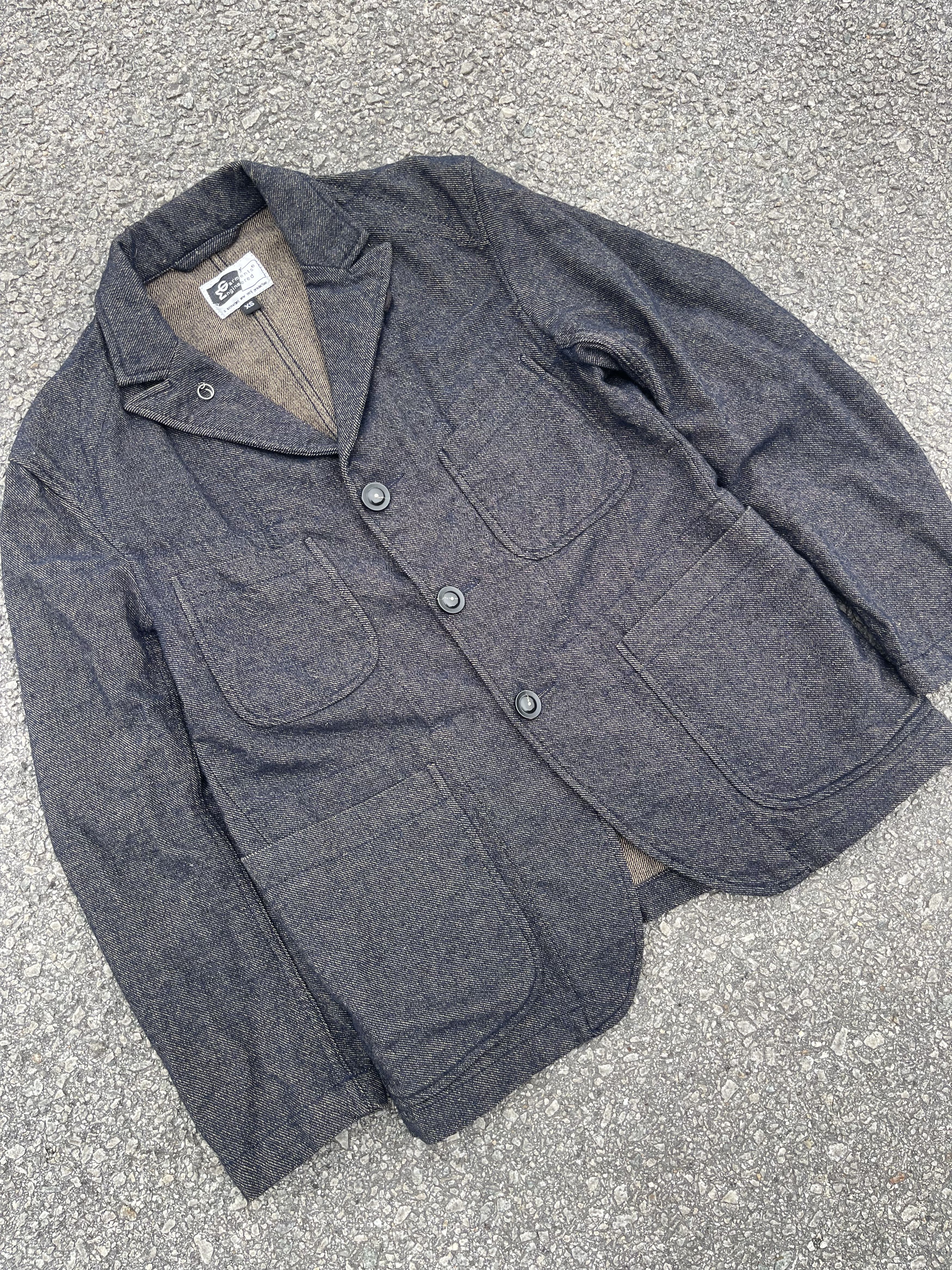 Engineered Garments Wool Denim Rust Shining Chore Blazer Jacket Style sz XS Size US XS / EU 42 / 0 - 2 Thumbnail