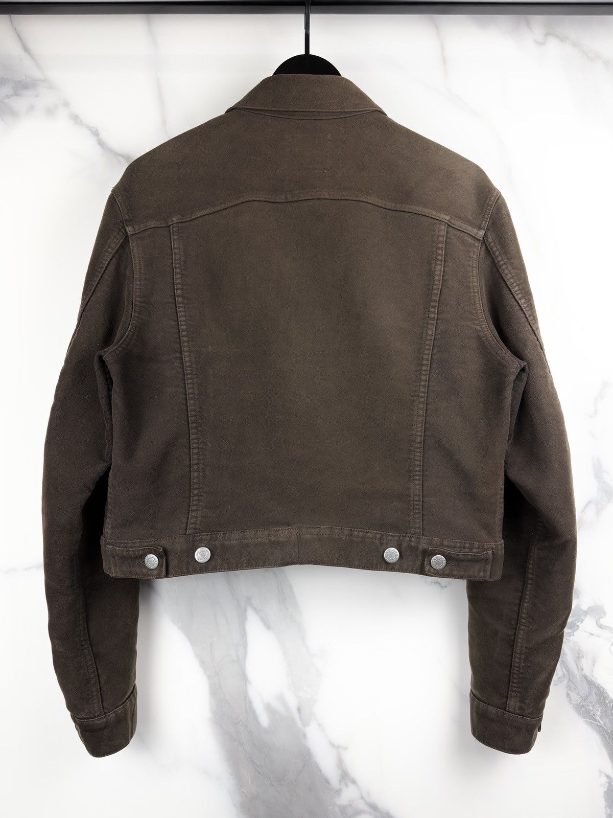Helmut Lang SS99 Helmut Lang Vintage Moleskin 2 Pocket Trucker Jacket Size US S / EU 44-46 / 1 - 2 Thumbnail