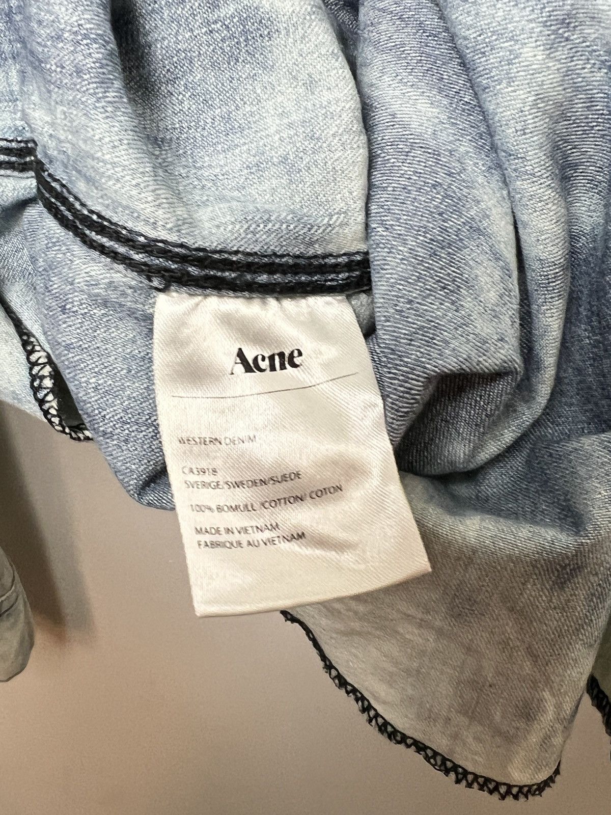 Acne Studios acne vintage bleached travis denim shirt m-l Size US L / EU 52-54 / 3 - 16 Thumbnail