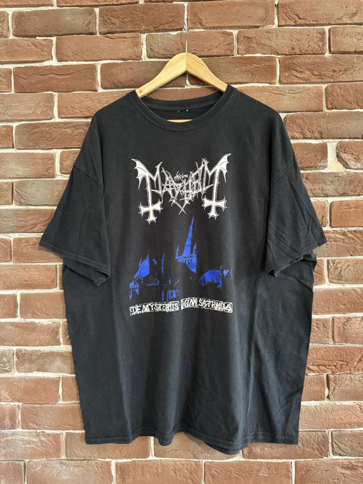 Band Tees Rare Mayhem De Mysteriis Dom Sathanas Black Metal Tshirt Size US XXL / EU 58 / 5 - 1 Thumbnail
