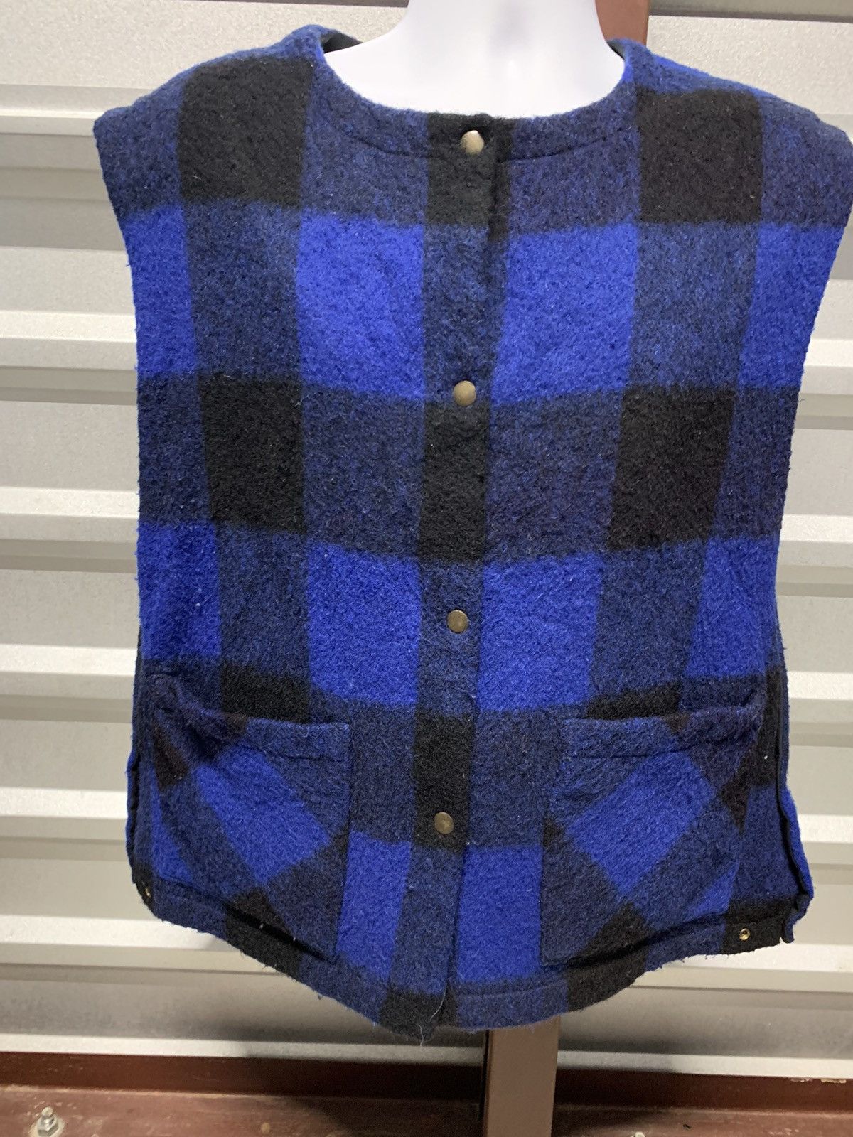 Vintage Reversible snap button Vest Size US L / EU 52-54 / 3 - 1 Thumbnail