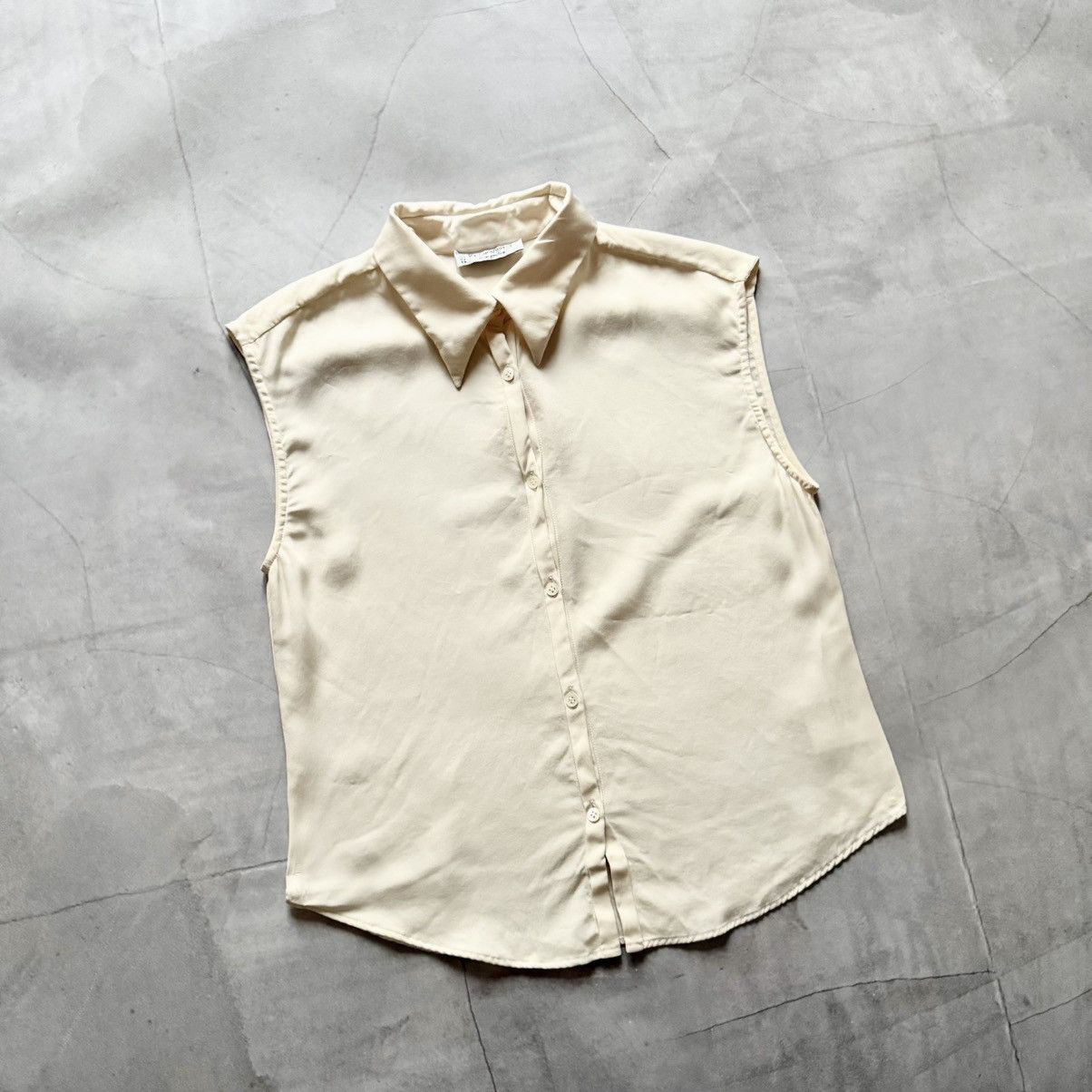 Yves Saint Laurent 70-80s Yves Saint Laurent Silk Blues Shirt Y2K Size XS / US 0-2 / IT 36-38 - 1 Thumbnail