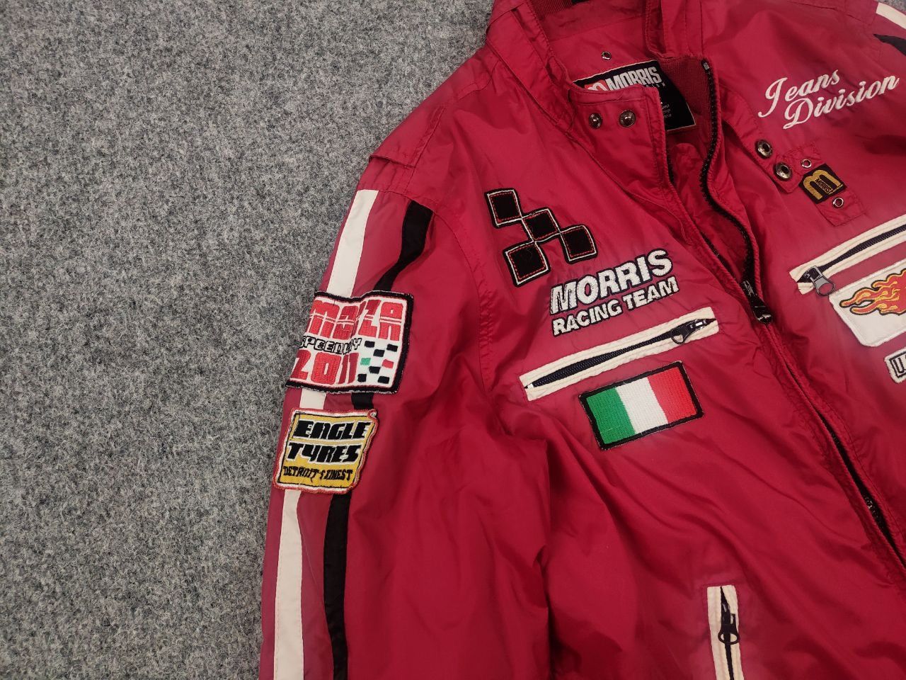 Vintage Morris Jeans Division Logo racing nascar Jacket Y2K
