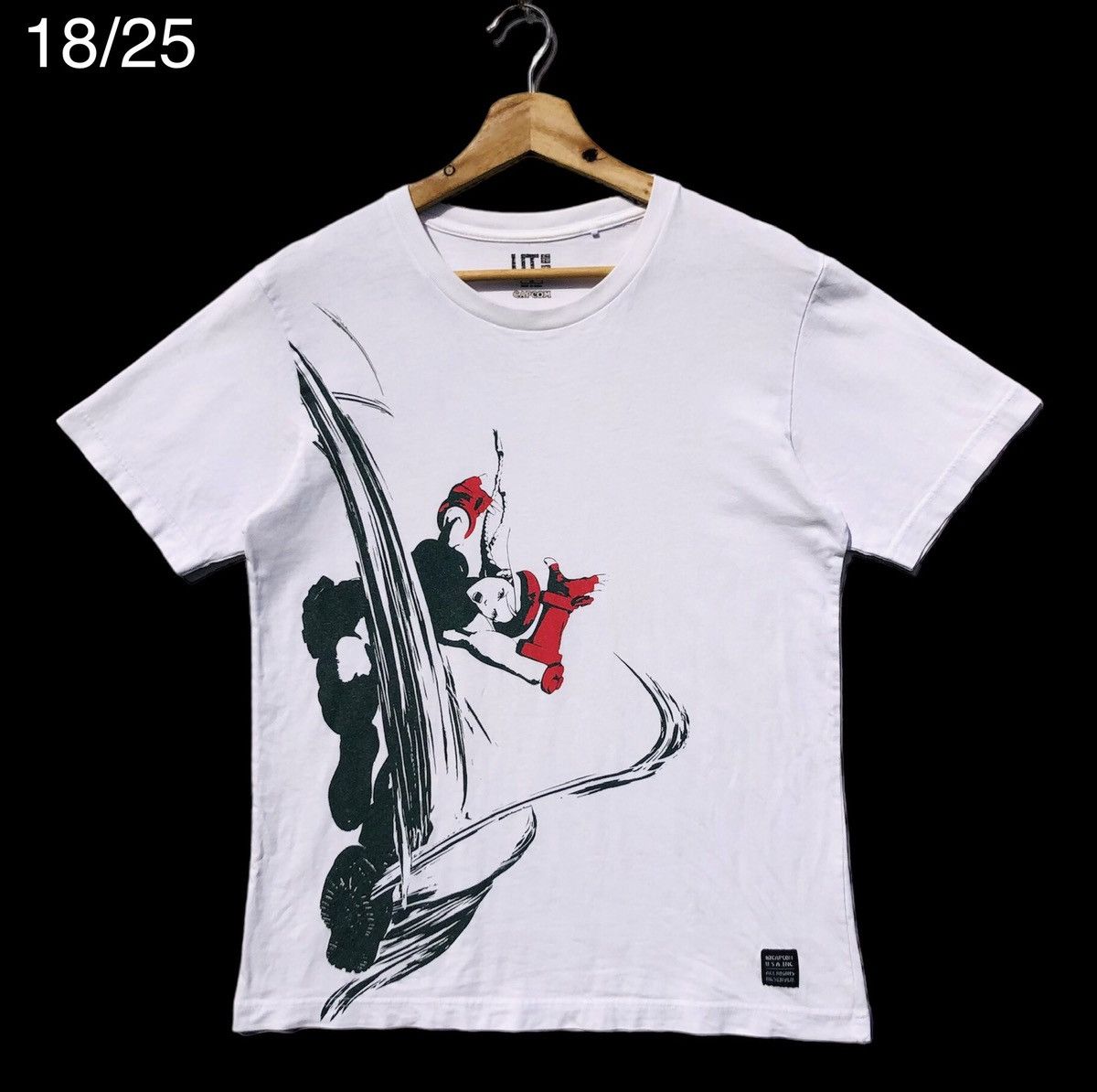 image of Anima x Uniqlo Street Fighter Capcom in White, Men's (Size Small)