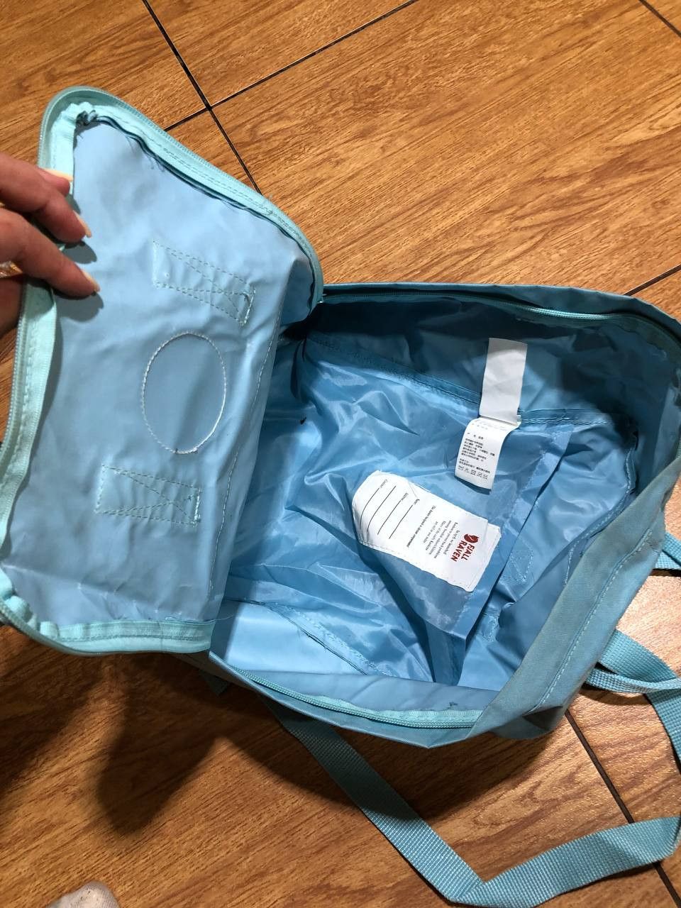 Fjallraven Y2K logo center Fjallraven blue Backpack Vintage Size ONE SIZE - 17 Thumbnail