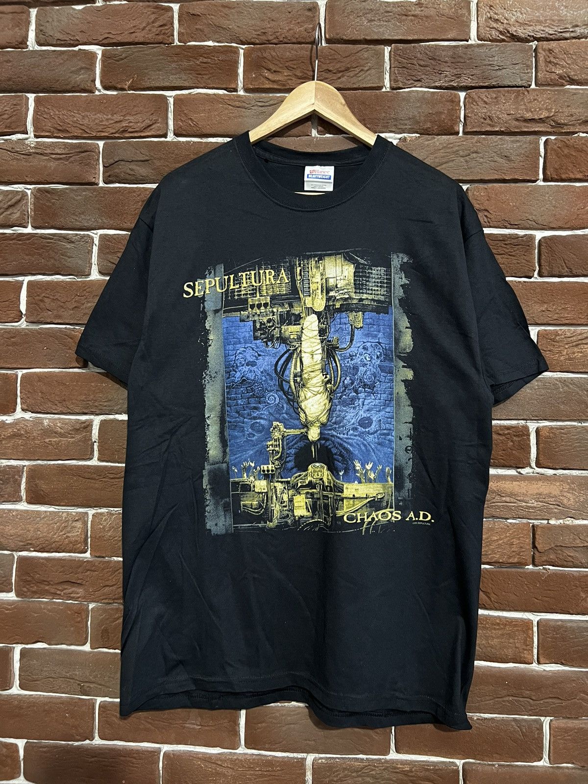 Rare 00s Sepultura Chaos Ad Thrash Metal Band Tshirt Grail