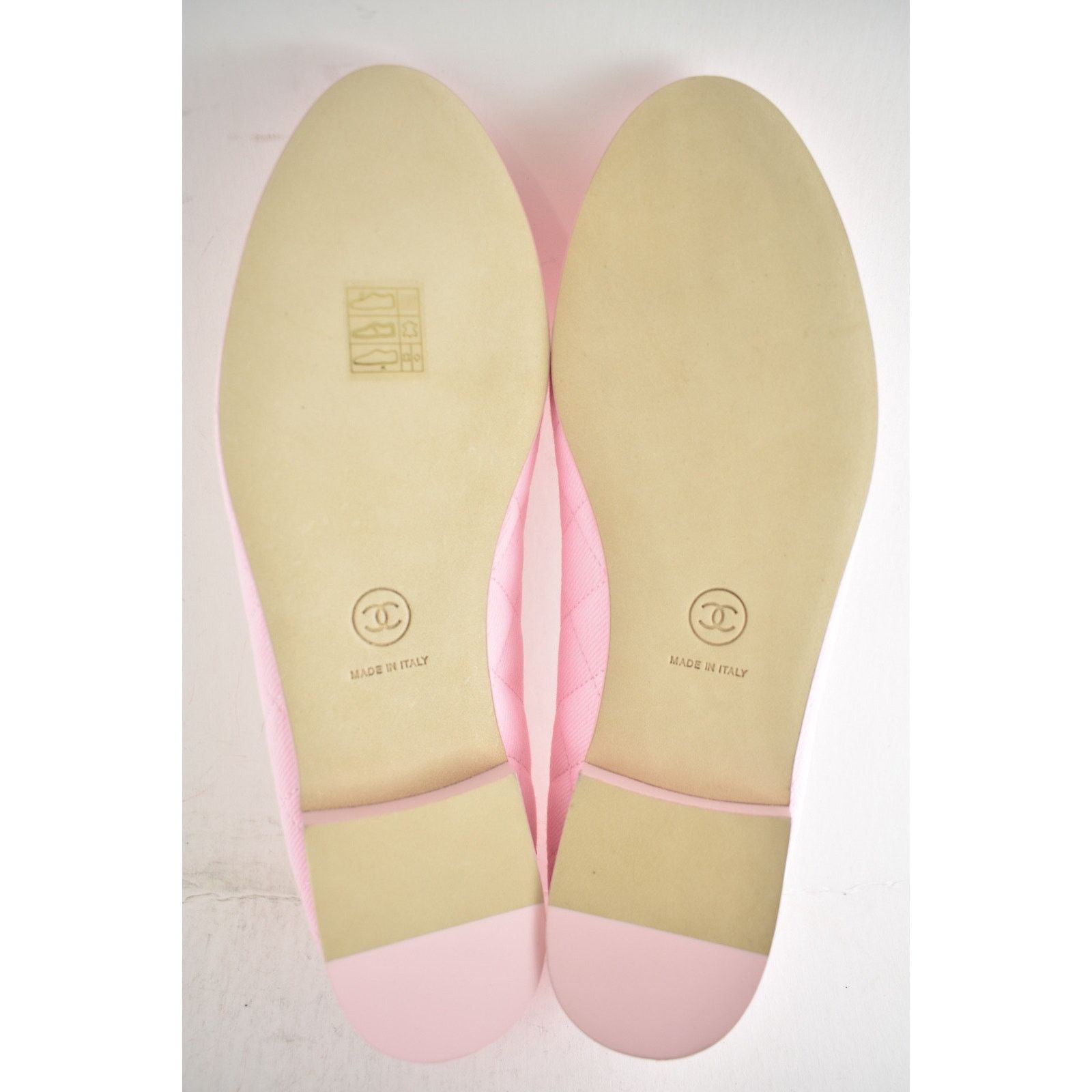 Chanel Chanel Light Pink Denim Quilted Ballet Flat 37.5 Size US 7.5 / IT 37.5 - 23 Thumbnail