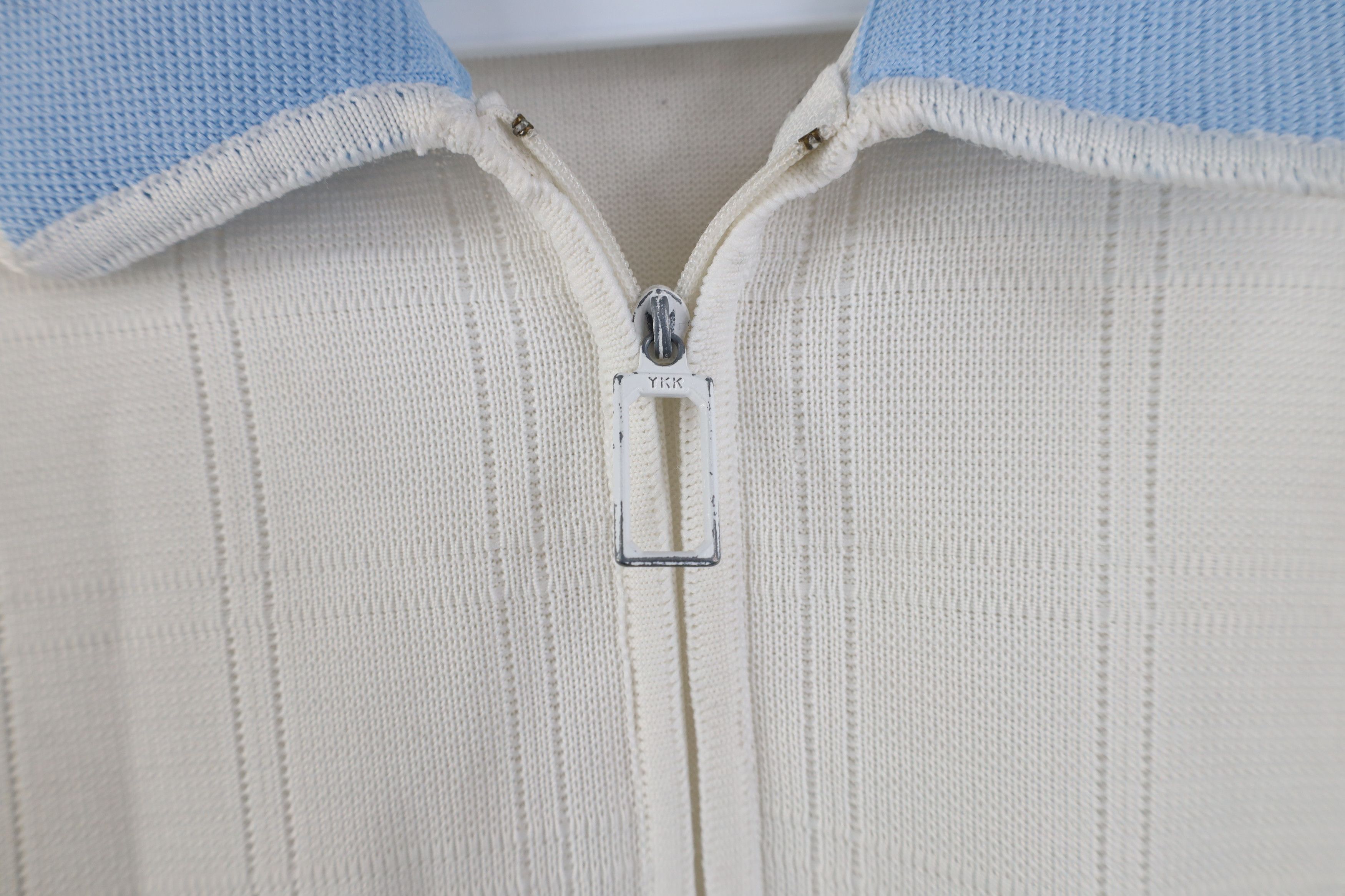 Vintage Vintage 60s 70s Rockabilly Knit Half Zip Pullover Polo Shirt Size US L / EU 52-54 / 3 - 6 Thumbnail