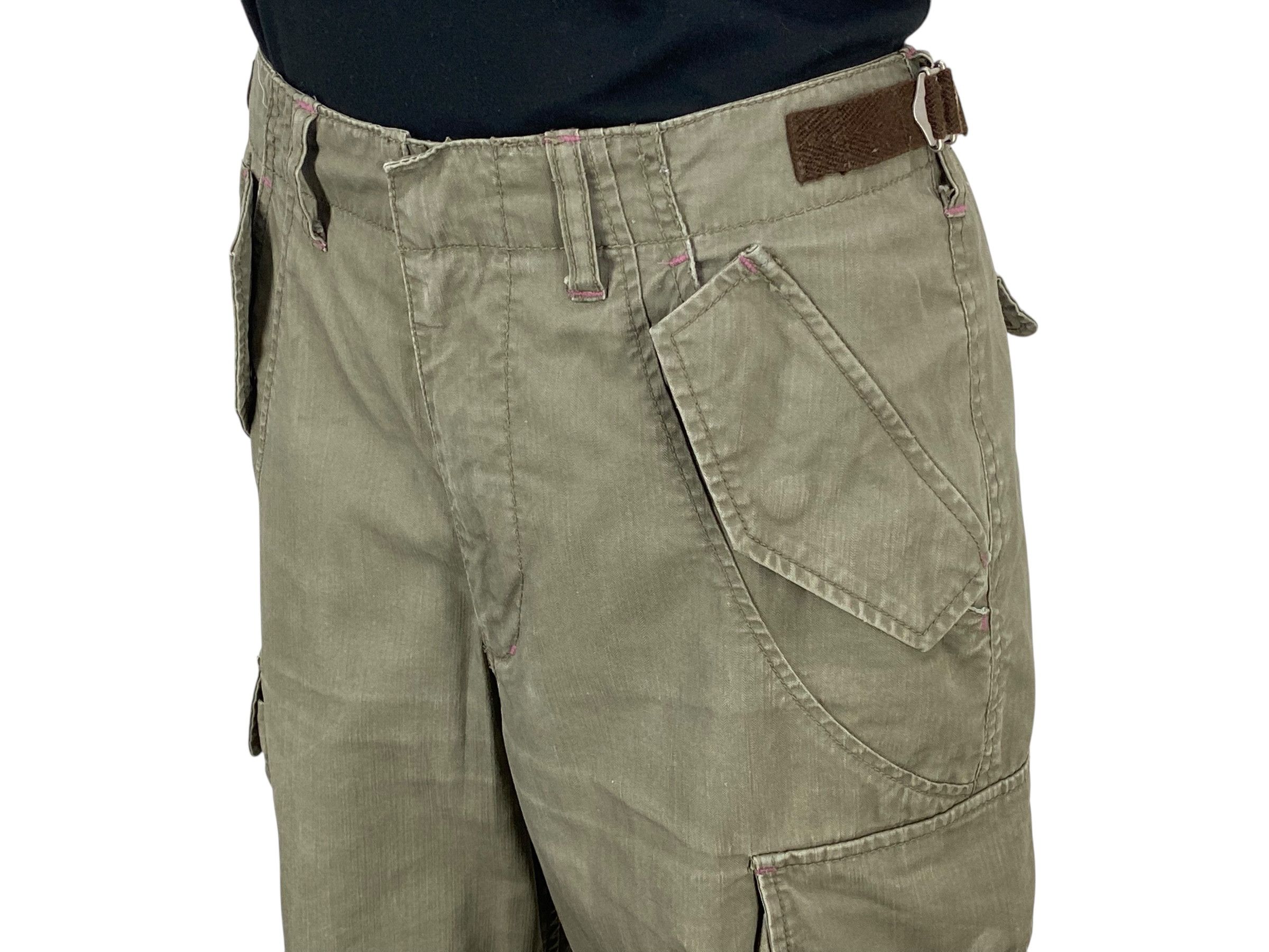 Japanese Brand Hickory Skateboard Pants Stripes Cargo Pants Size US 30 / EU 46 - 3 Thumbnail