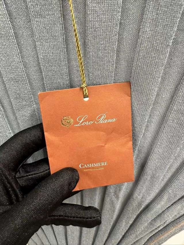 Loro Piana LORO PIANA Smog blue knit sweater Size S / US 4 / IT 40 - 3 Thumbnail