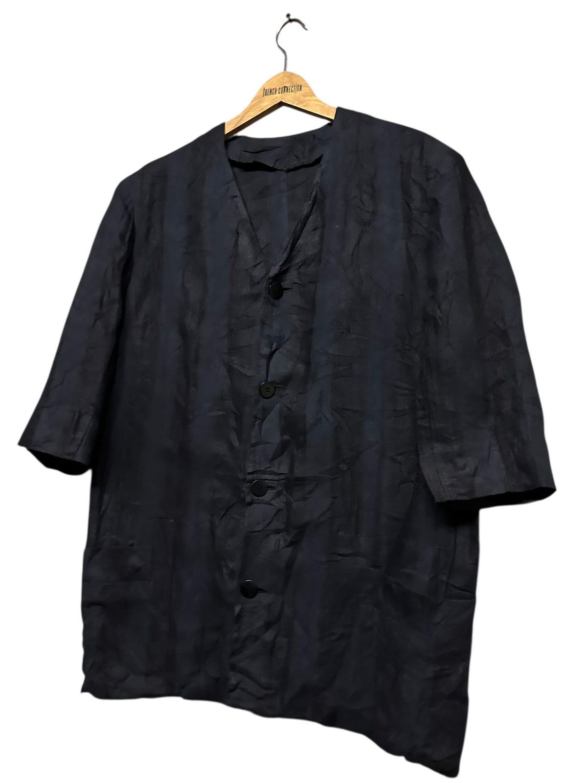 Yohji Yamamoto Vtg🔥Y’s Yohji Yamamoto Striped Cotton Linen Buttoned Jacket Size US L / EU 52-54 / 3 - 6 Thumbnail