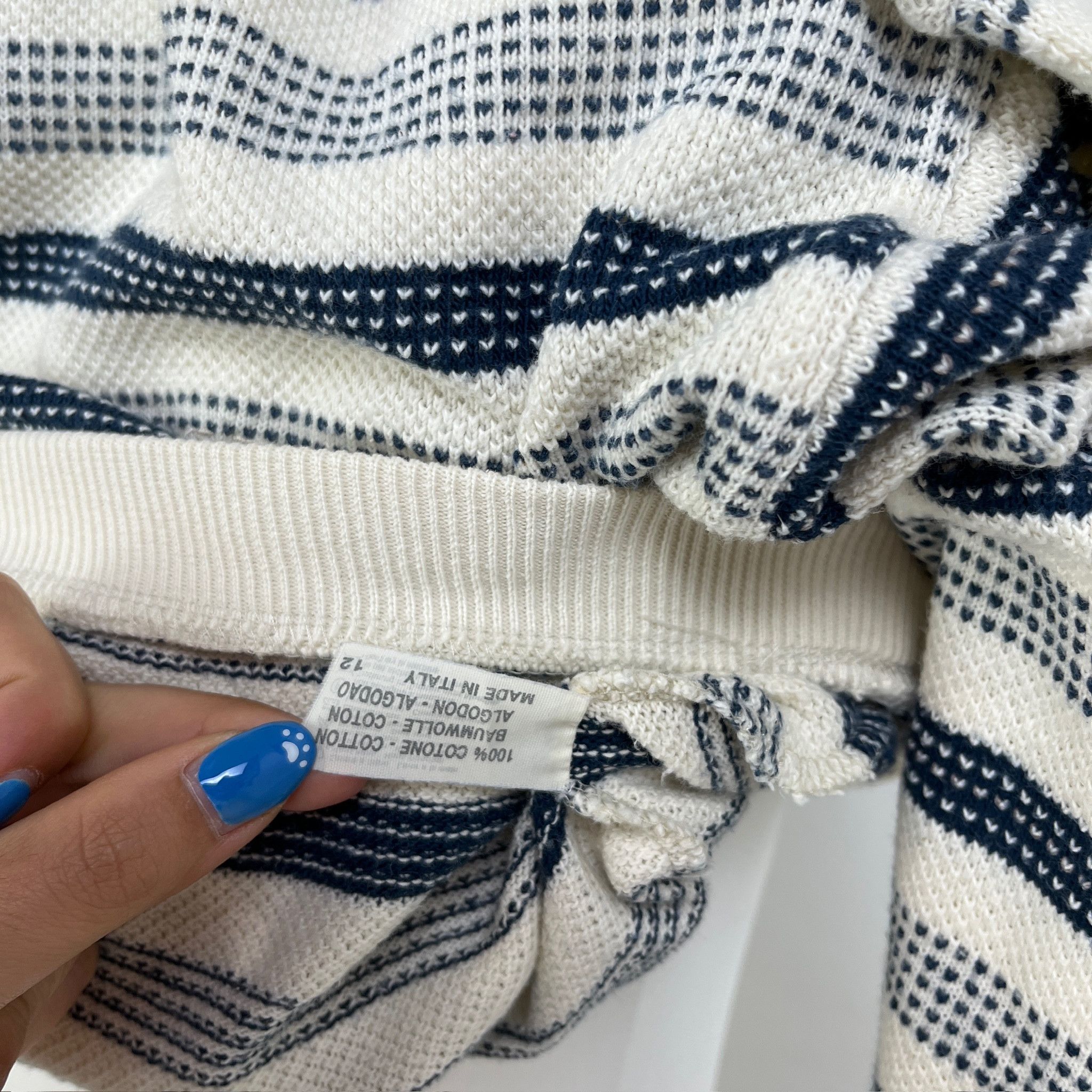Valentino Maglione Valentino Studio Cotone – 4 Size US XL / EU 56 / 4 - 6 Thumbnail