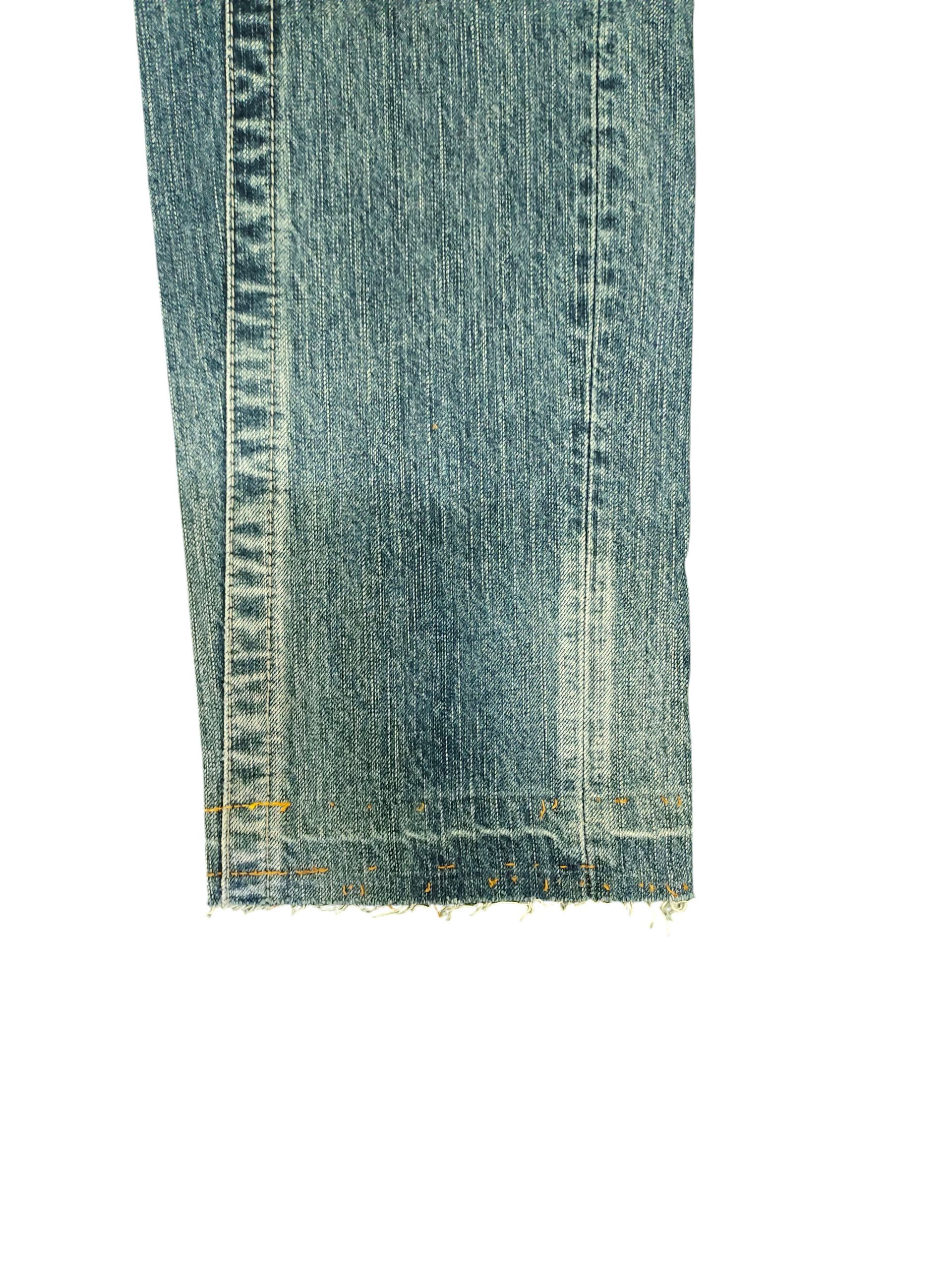Undercover Vintage 90s Blue Way Clawmark Distress Faded Denim Jeans Size US 32 / EU 48 - 5 Thumbnail