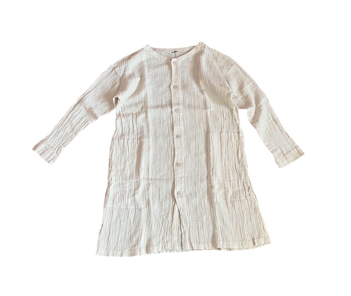 Issey Miyake Vintage issey miyake plantation pleated collarless shirt Size US M / EU 48-50 / 2 - 1 Thumbnail