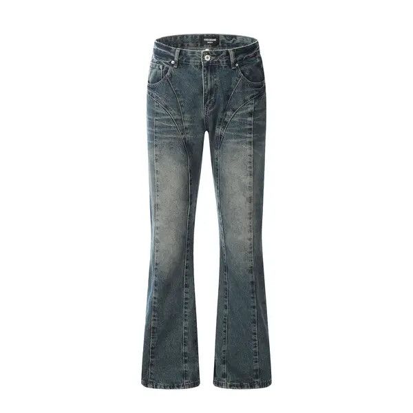 Japanese Brand High street cut casual wide leg slightly flared jeans Size US 32 / EU 48 - 1 Thumbnail