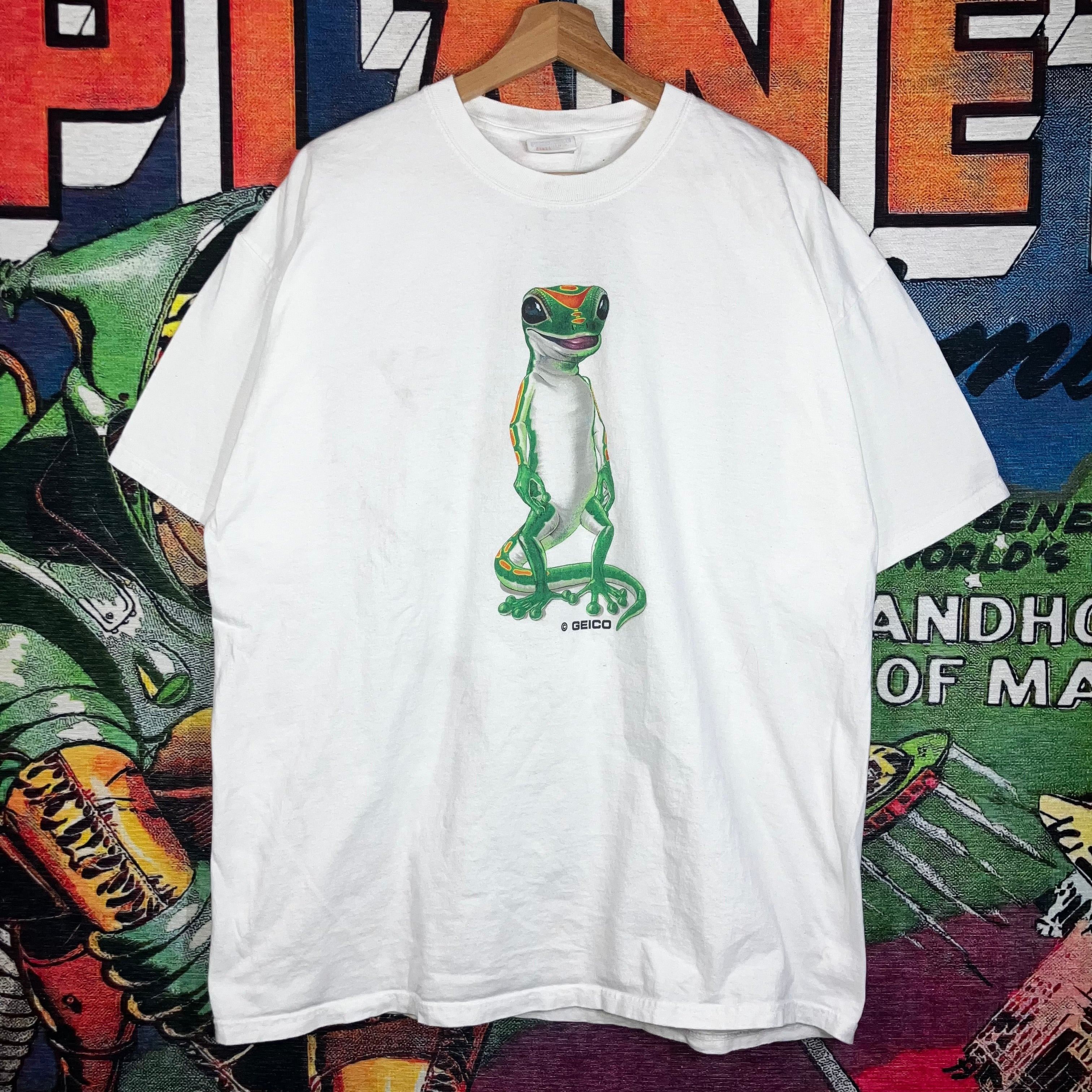 Vintage Vintage 00s Geico Gecko front and back graphic tee size XL ...