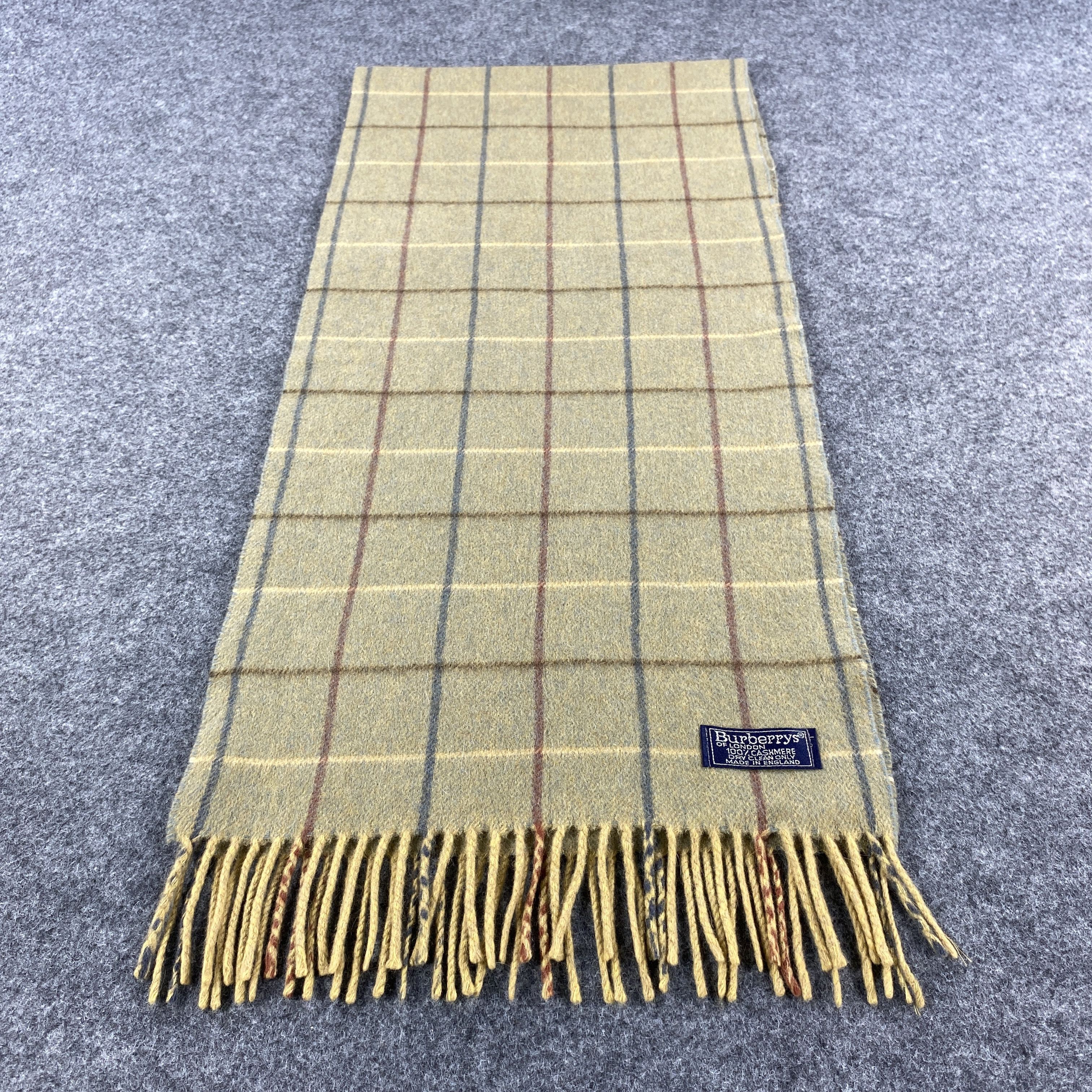 Burberry × Vintage Burberrys Scarf # Muffler # Neckwear # D540 Size ONE SIZE - 3 Thumbnail