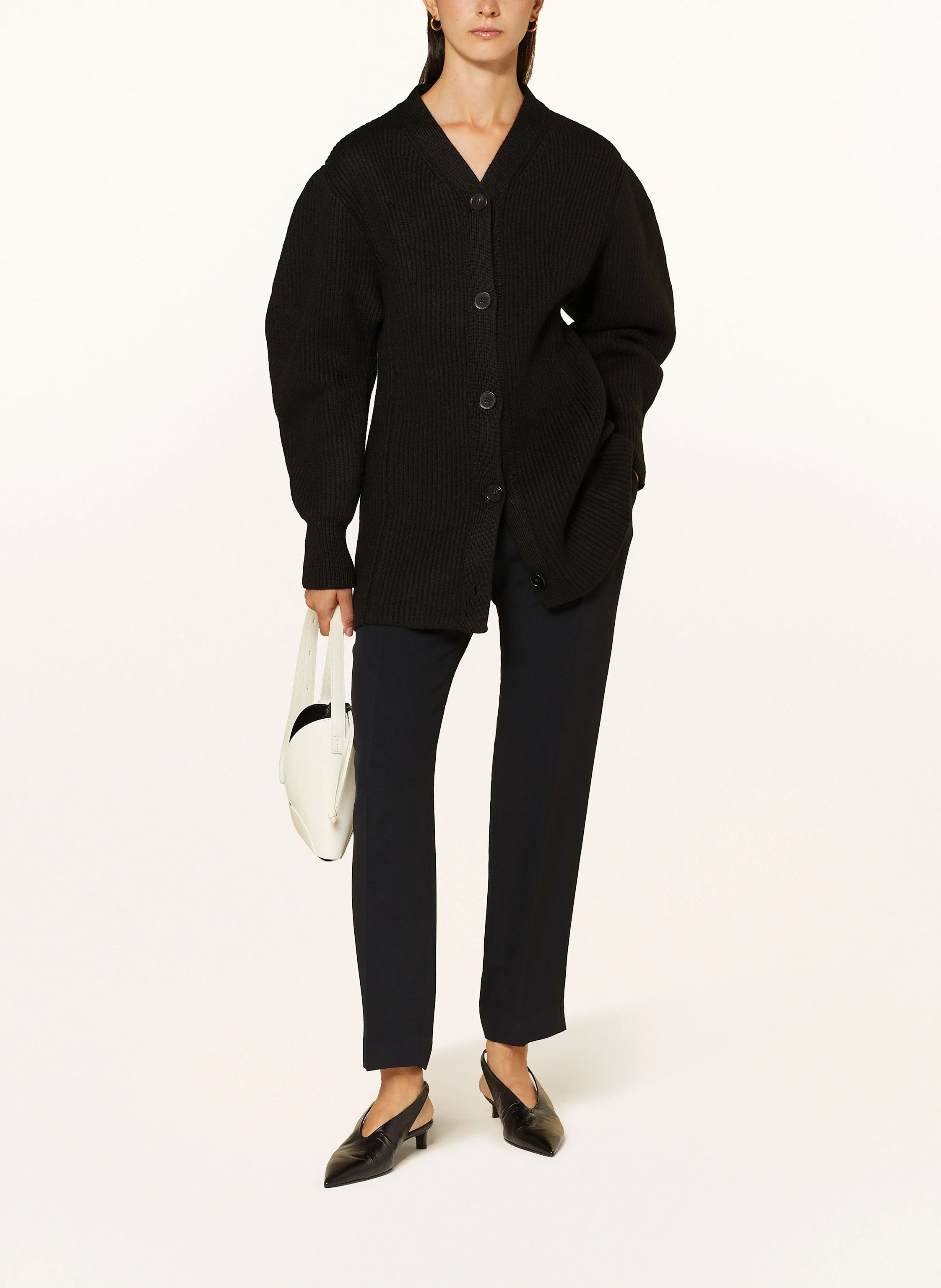 Jil Sander o1y1025 Cardigan in Black Size XS / US 0-2 / IT 36-38 - 2 Thumbnail