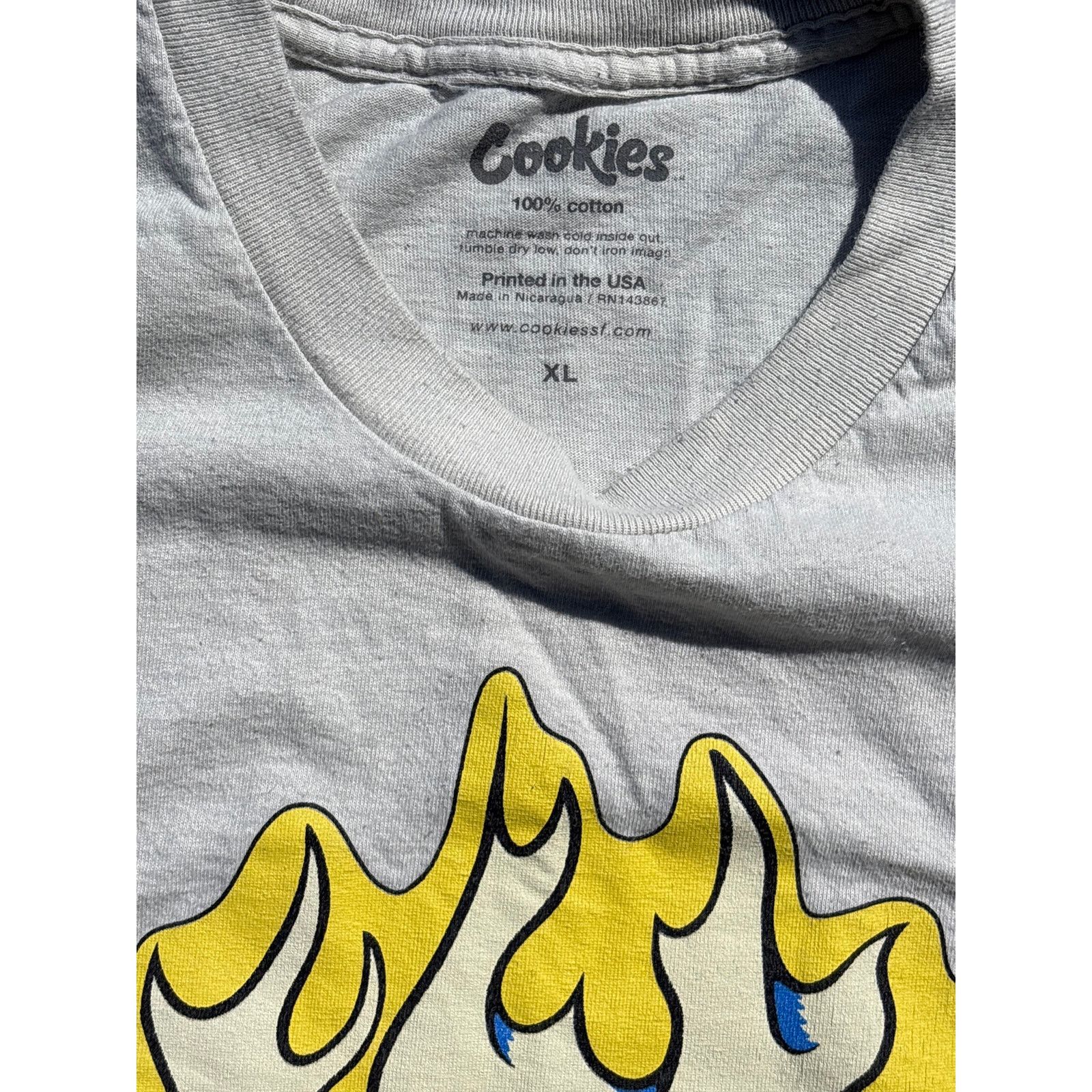 Cookies Cookies Flaming cookie logo XL skater casual graphic shirt Size US XL / EU 56 / 4 - 4 Thumbnail