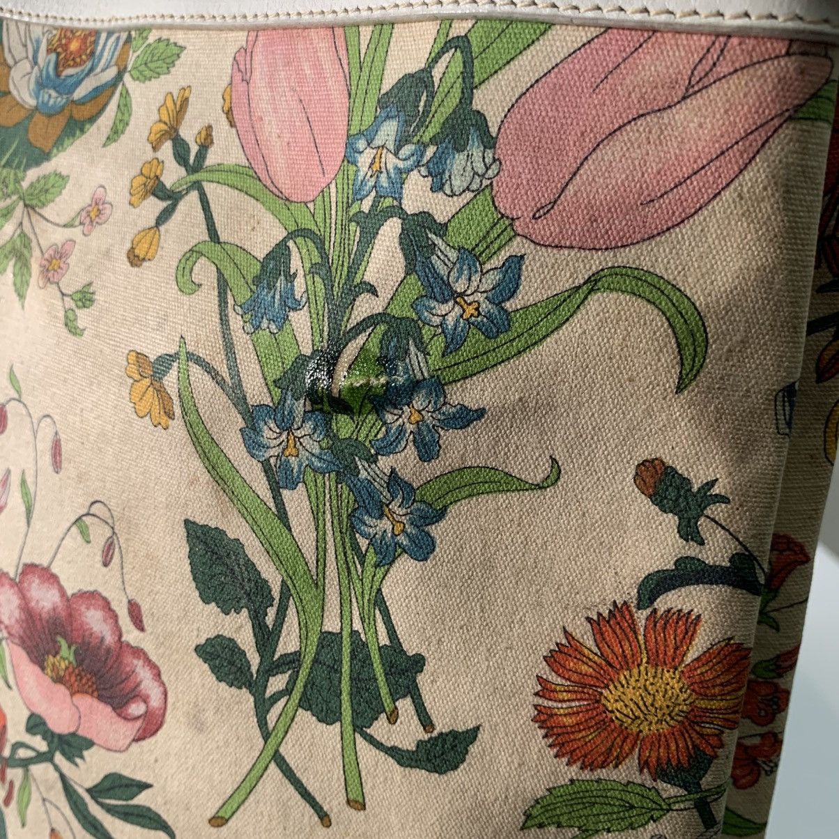 Gucci Gucci Floral Vintage Large Shoulder Bag Size ONE SIZE - 12 Thumbnail