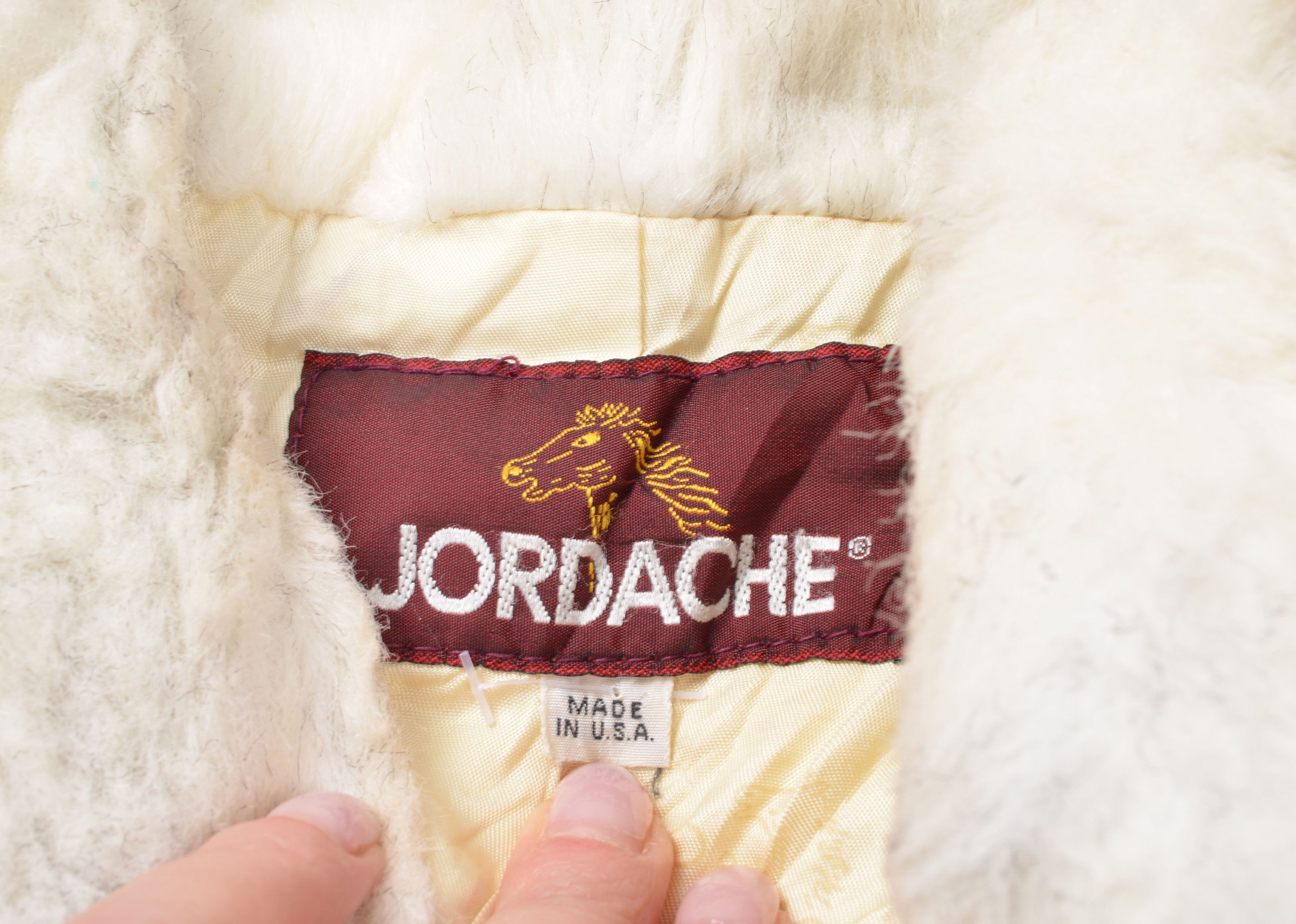 Designer × Vintage Vintage Jordache 90's Glam Mob Wife Milky Faux Fur Coat Size M / US 6-8 / IT 42-44 - 8 Thumbnail