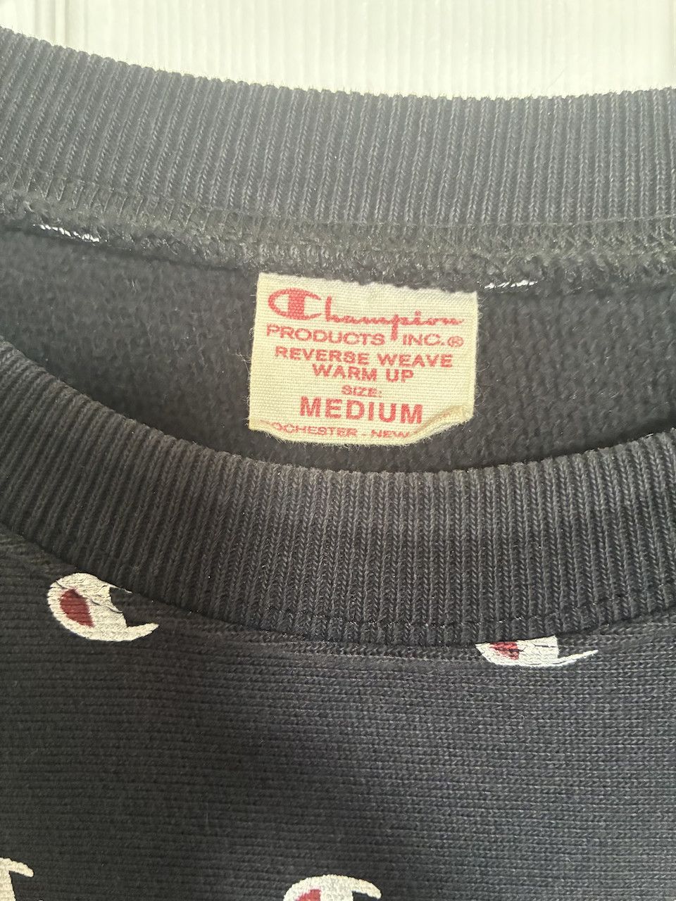 Champion Vintage Champion Reverse Weave Warm Up Sweatshirt (Black) M Size US M / EU 48-50 / 2 - 2 Thumbnail