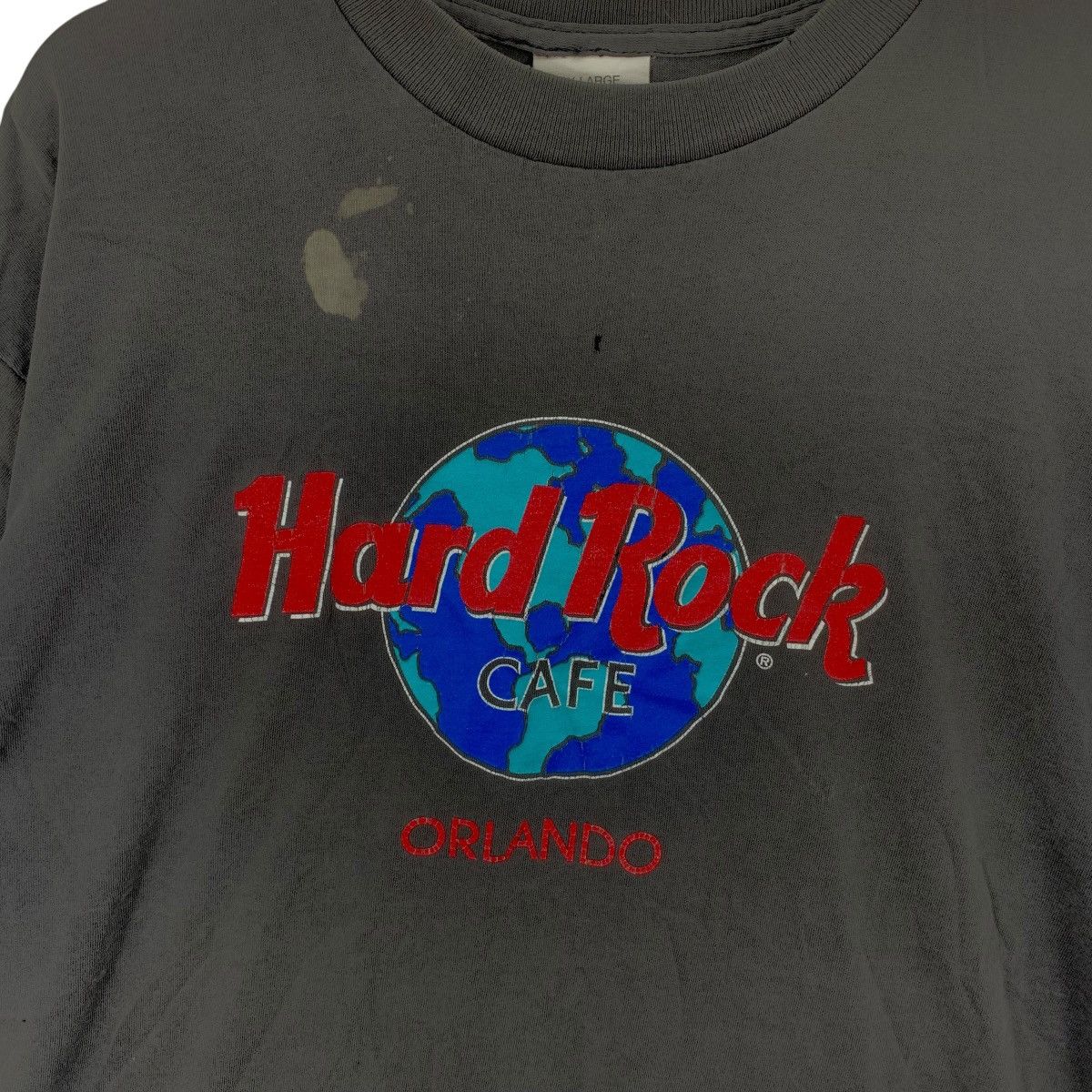 Hard Rock Cafe Vintage 1990s HARD ROCK CAFE Orlando Earth Logo Natural Sun Size US XL / EU 56 / 4 - 5 Thumbnail