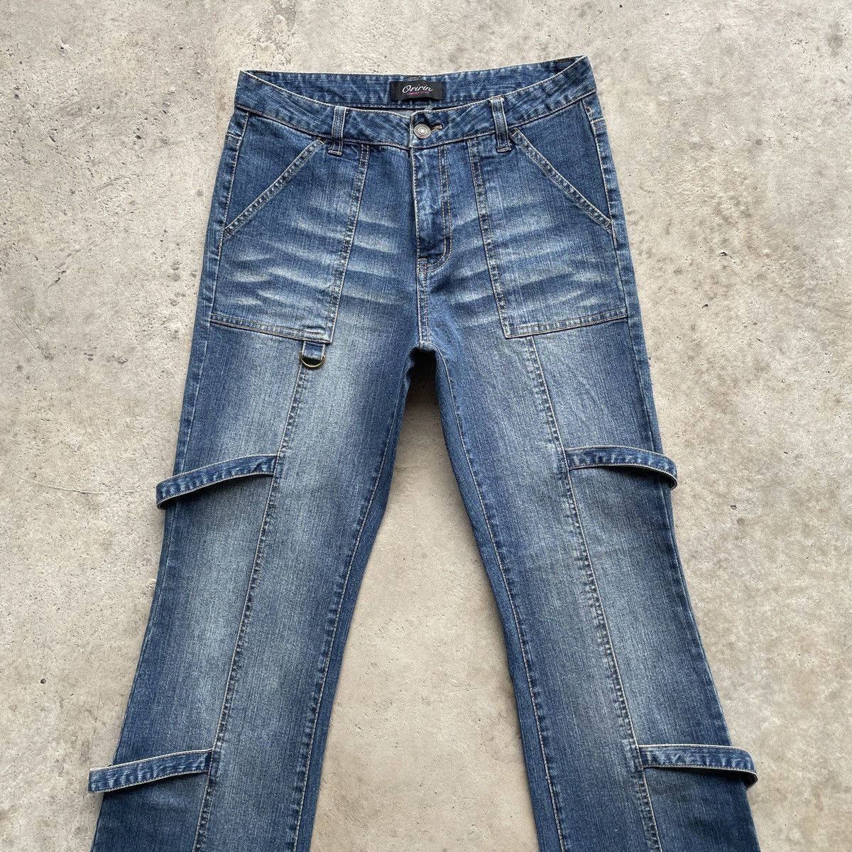 Japanese Brand × Jean × Vintage Vintage Japanese Women FLARE Faded BONDAGE Jeans Pants W28 Size US 28 / EU 44 - 4 Thumbnail