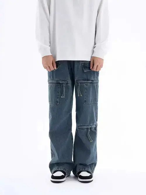Designer × Vintage fade baggy utility skate hiphop cargo pants Size US 32 / EU 48 - 1 Thumbnail