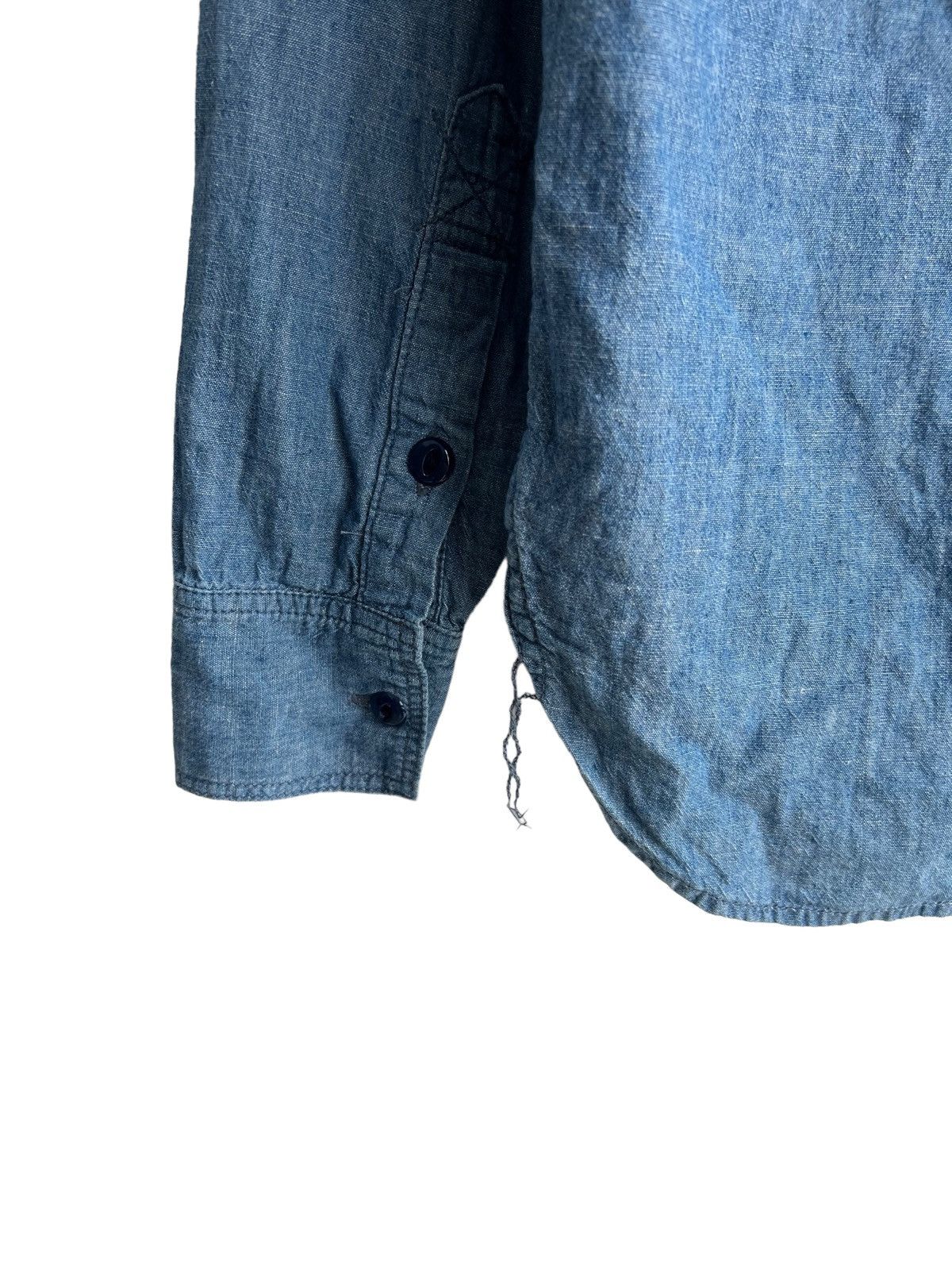 Buzz Rickson's Vintage 1960s Cat Eye Button Gussets Selvaged Chambray Shirt Size US S / EU 44-46 / 1 - 10 Thumbnail
