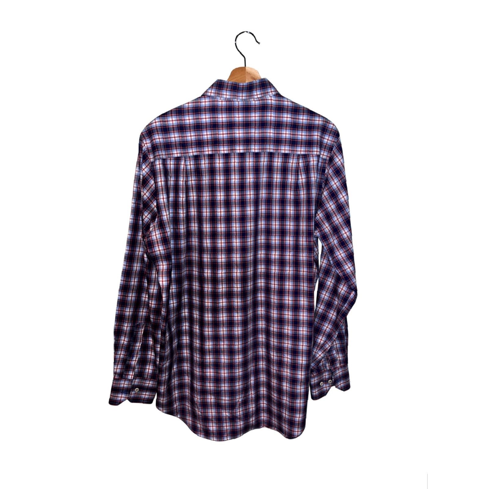 David Donahue David Donahue Shirt Mens M Plaid Twill Button-Up Collared Long Sleeve Multicolor Logo Casual Formal Workwear Size US M / EU 48-50 / 2 - 4 Thumbnail