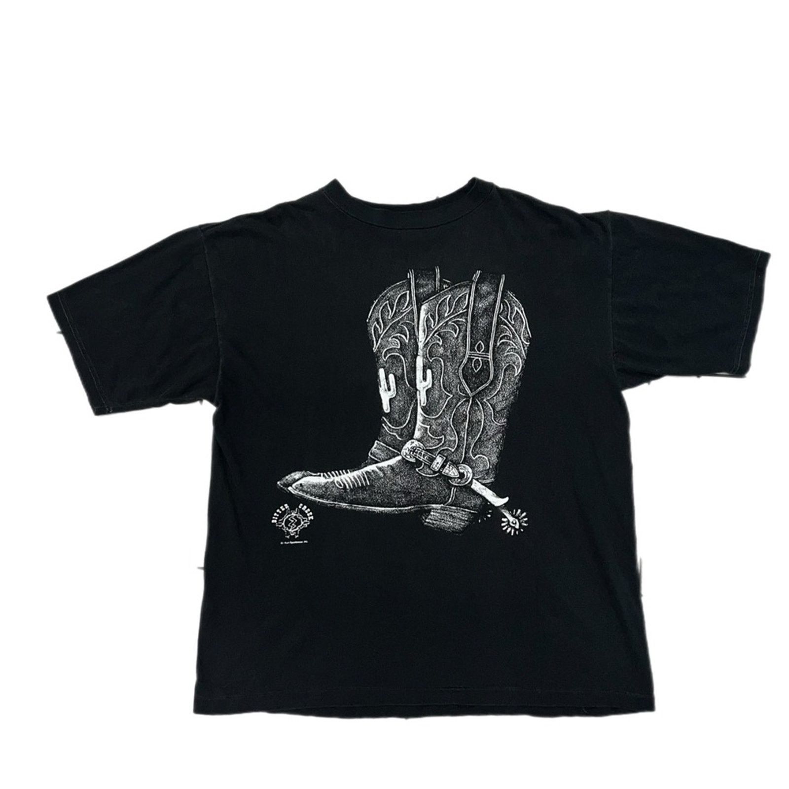 Vintage Trend Basics Vintage Single Stitch Cowboy Boot Graphic Tee Size US XL / EU 56 / 4 - 1 Thumbnail
