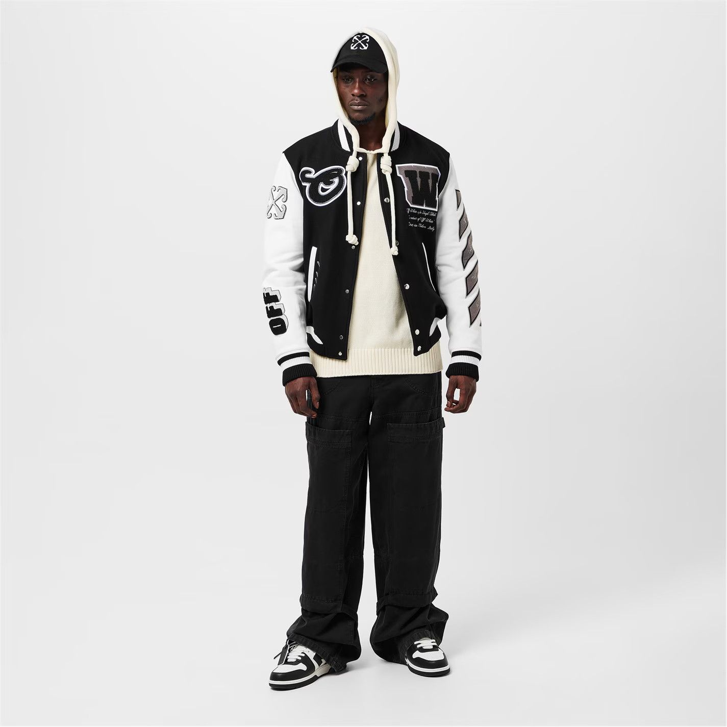 Off-White o1g2r1mq0326 Carpenter Relaxed Fit Straight Leg Jeans Black Size US 32 / EU 48 - 6 Thumbnail