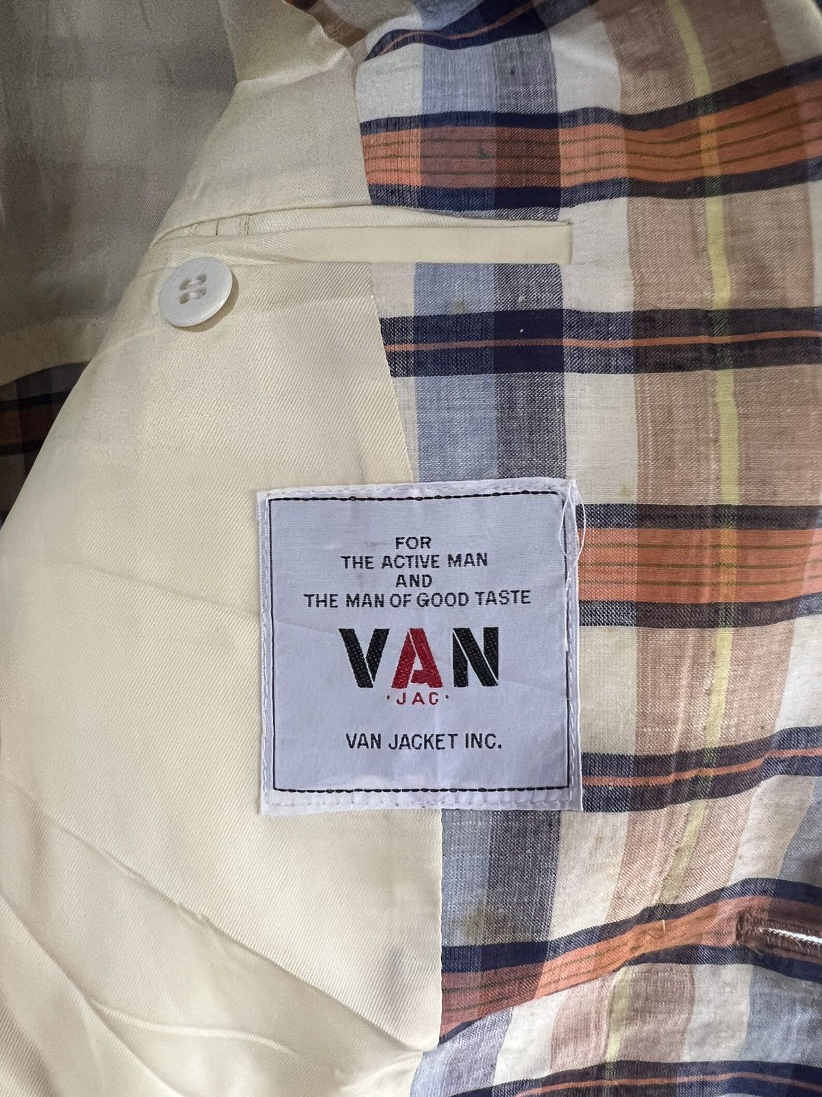 Van 🔥Vintage Van Checkered Blazer Size 40R - 10 Thumbnail