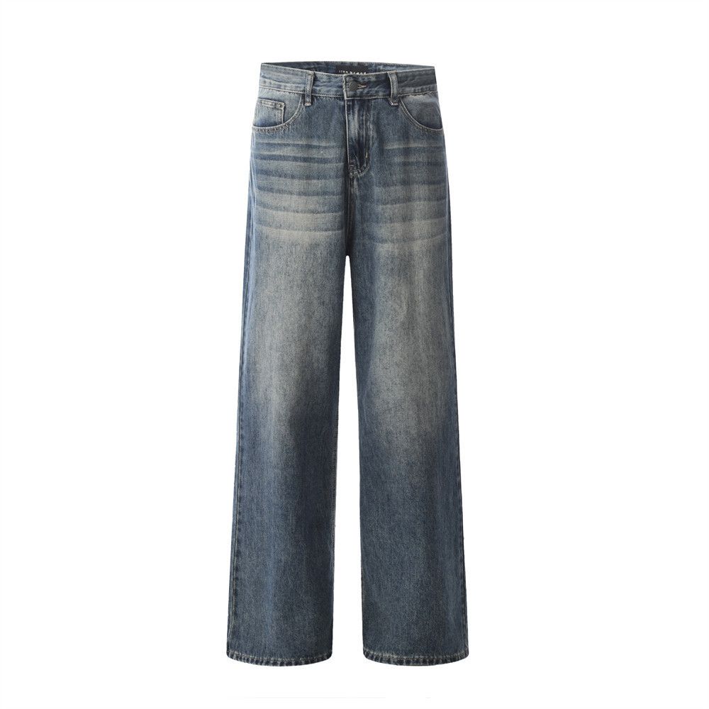 Japanese Brand × Jean Retro punk street trend loose casual washed distressed jeans Size US 32 / EU 48 - 1 Thumbnail