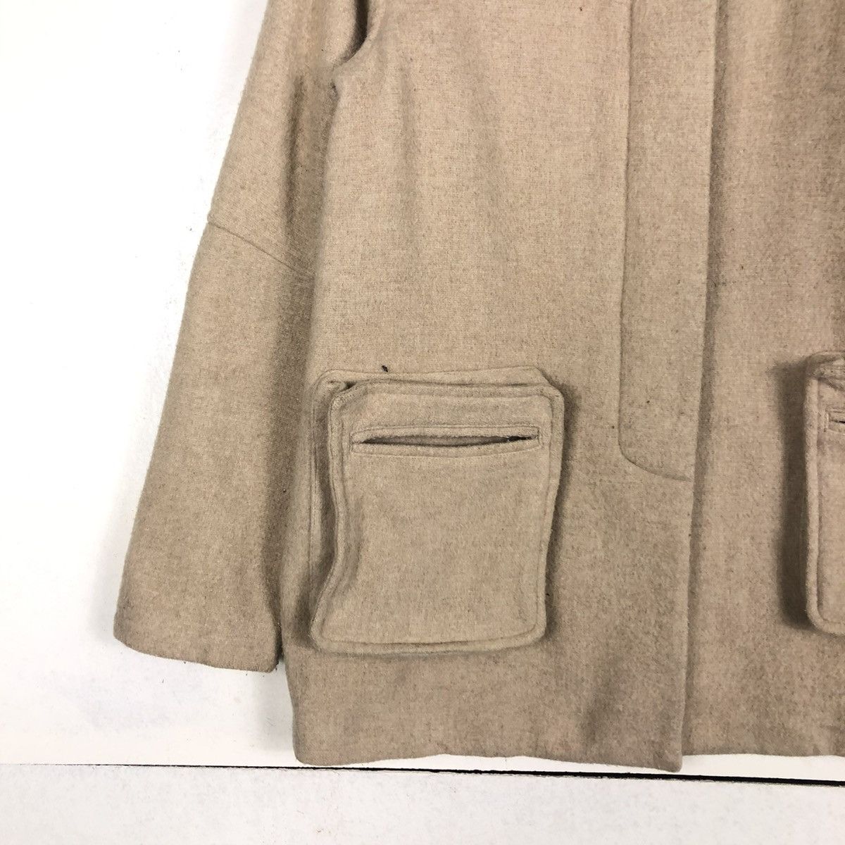 Japanese Brand × Vintage 📌PILE OF TRASH WOOL BIKER JACKET 3D POCKET Size US M / EU 48-50 / 2 - 6 Thumbnail
