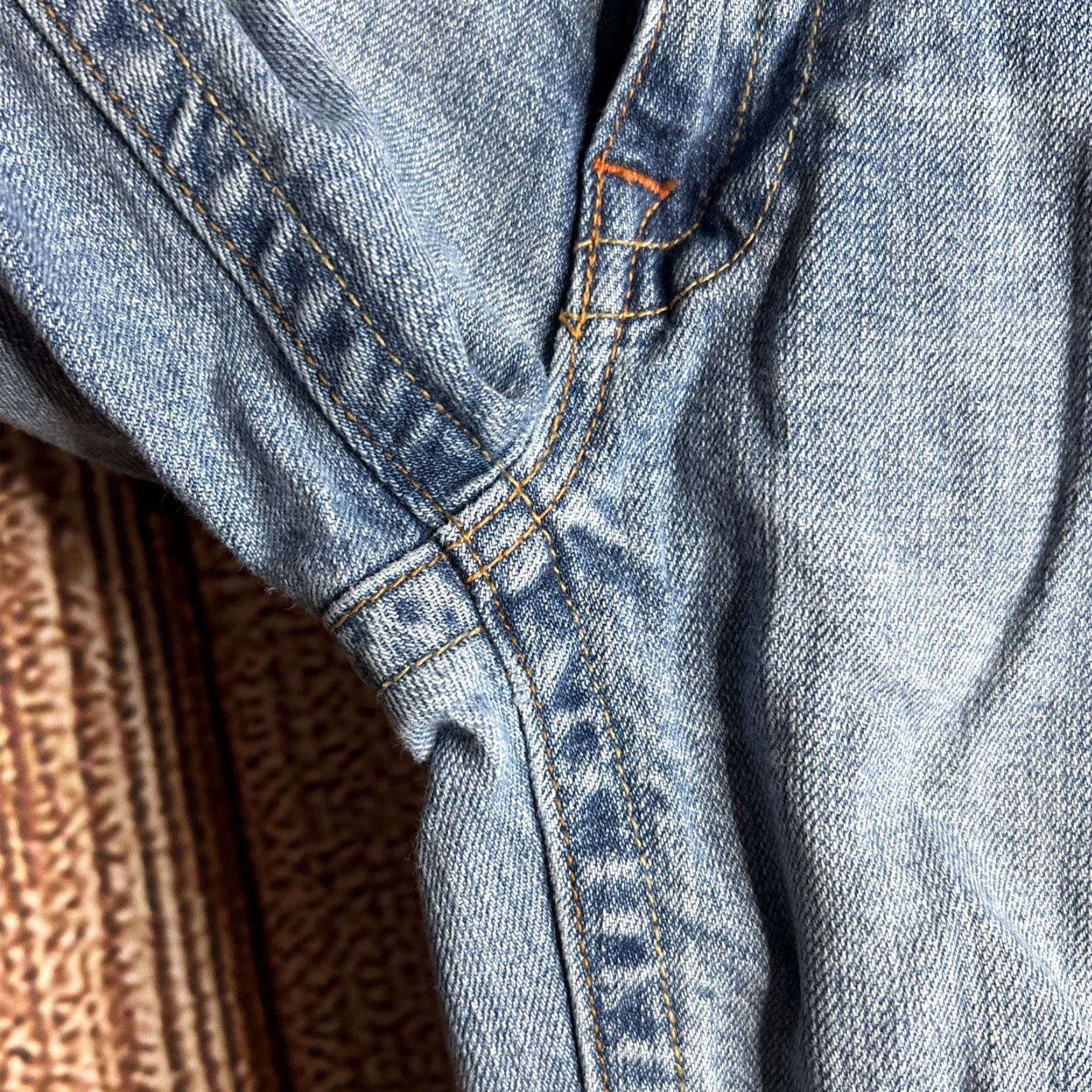 Vintage VIGOSS Jeans Women Flare Blue Stretch Denim Low Rise 5-Pocket Regular Inseam 30 in Navy/Blue Size 26" / US 2 / IT 38 - 3 Thumbnail