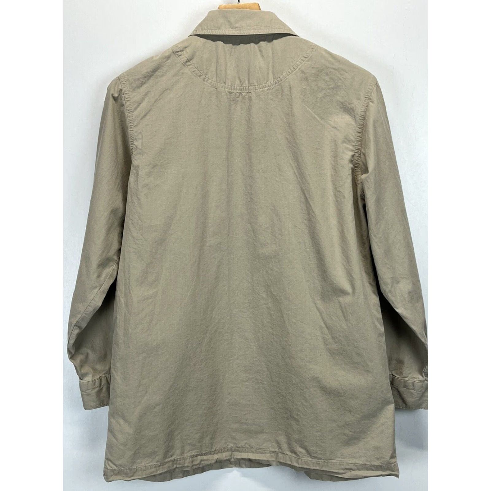 Orvis VINTAGE Orvis Jacket Cotton Lightweight Men's Sz S Tan Fly Fishing USA Theme Size S / US 4 / IT 40 - 2 Thumbnail